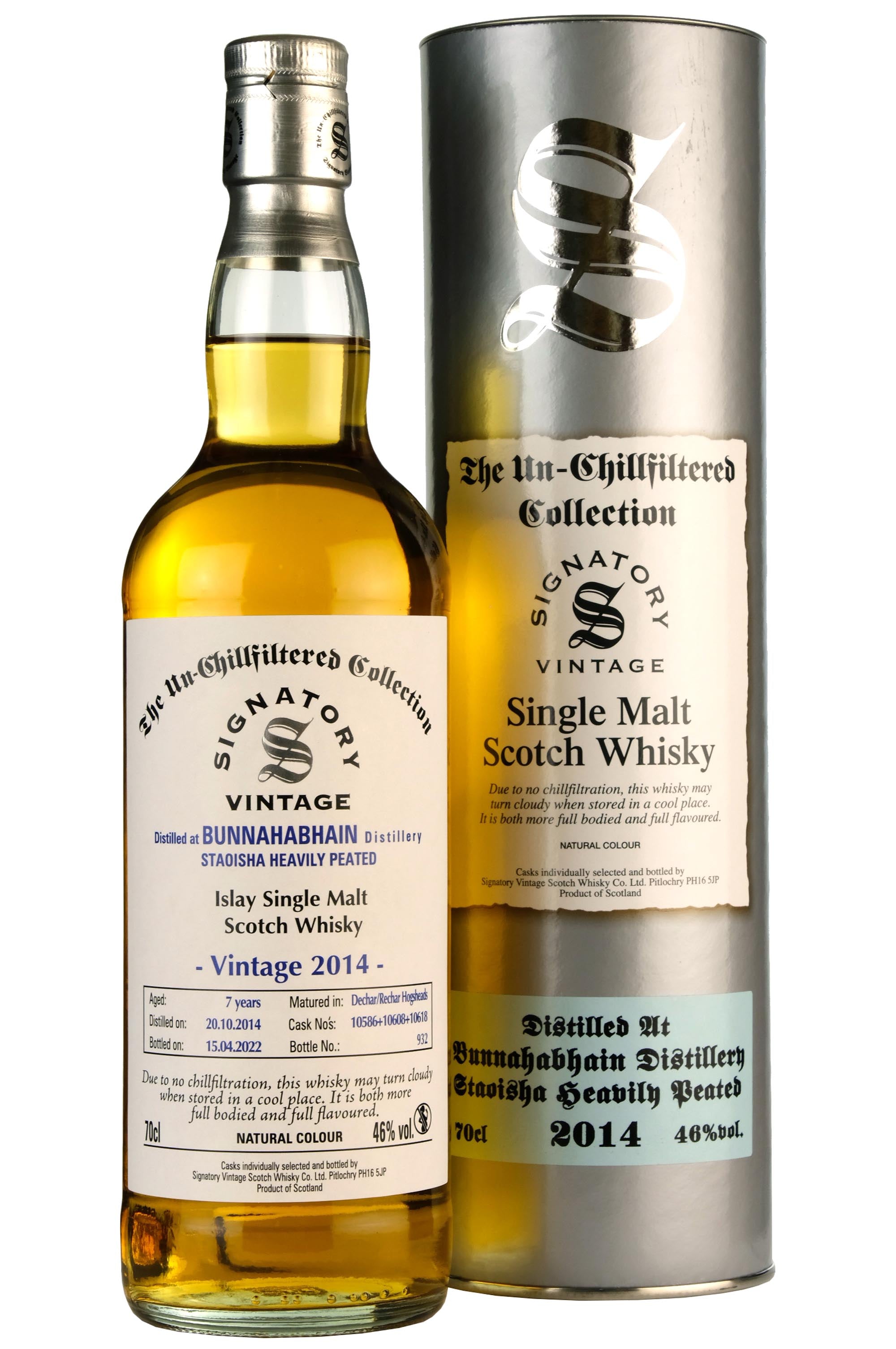 Staoisha (Bunnahabhain) 2014-2021 | 7 Year Old Signatory Vintage Cask 10586 + 10608 + 10618