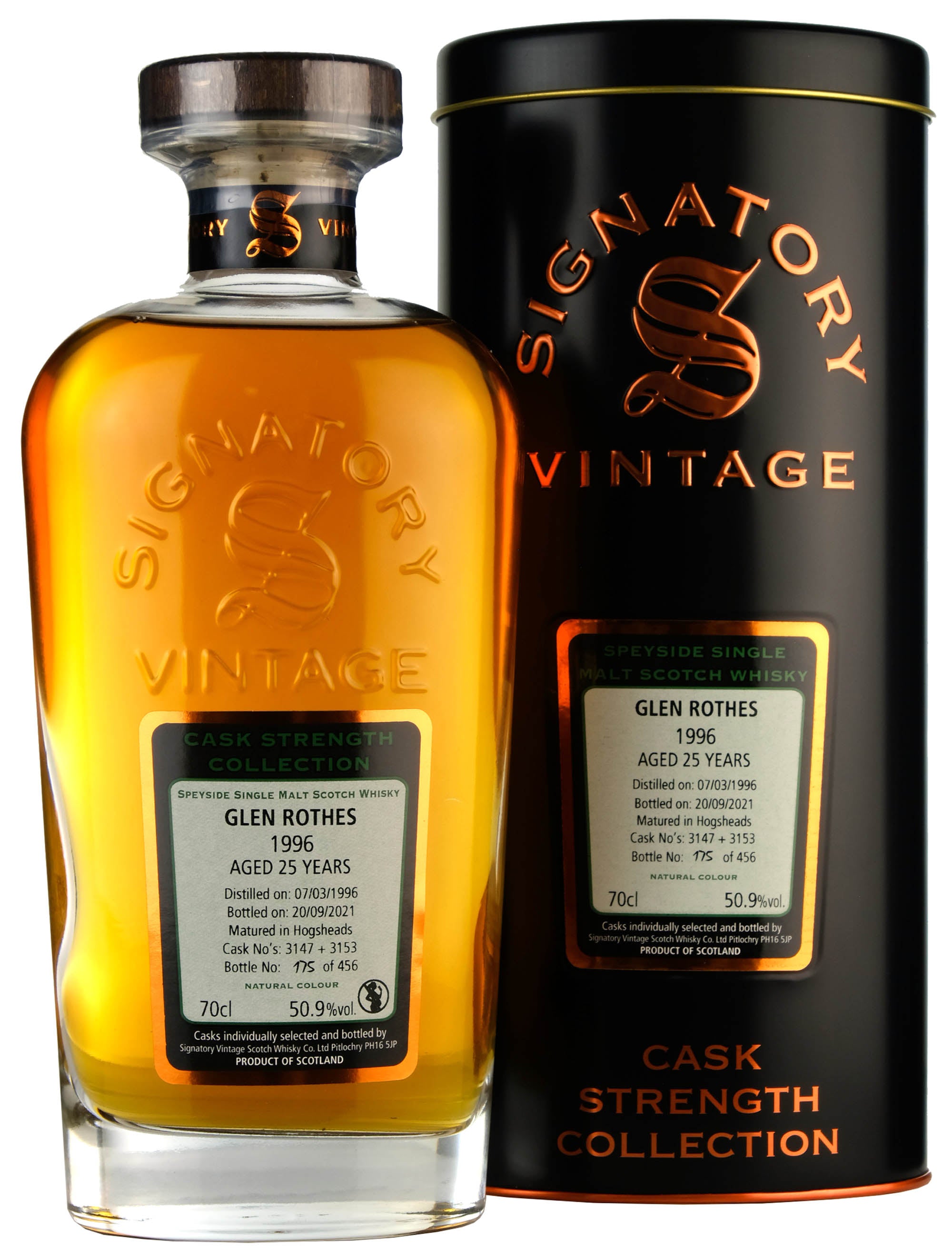 Glenrothes 1996-2022 | 25 Year Old Signatory Vintage Cask 3147 + 3153