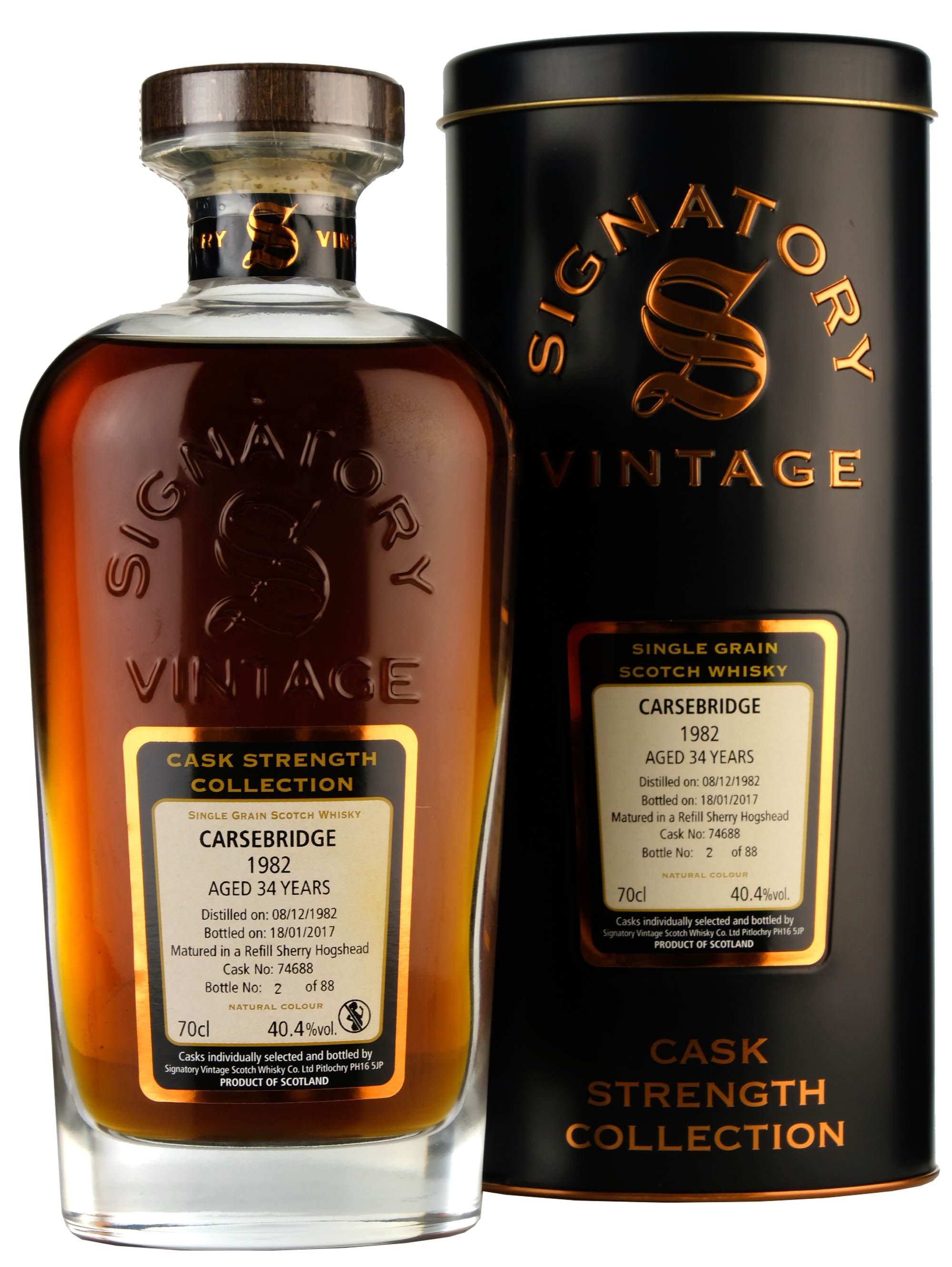 Carsebridge 1982-2017 | 34 Year Old Signatory Vintage Cask 74688