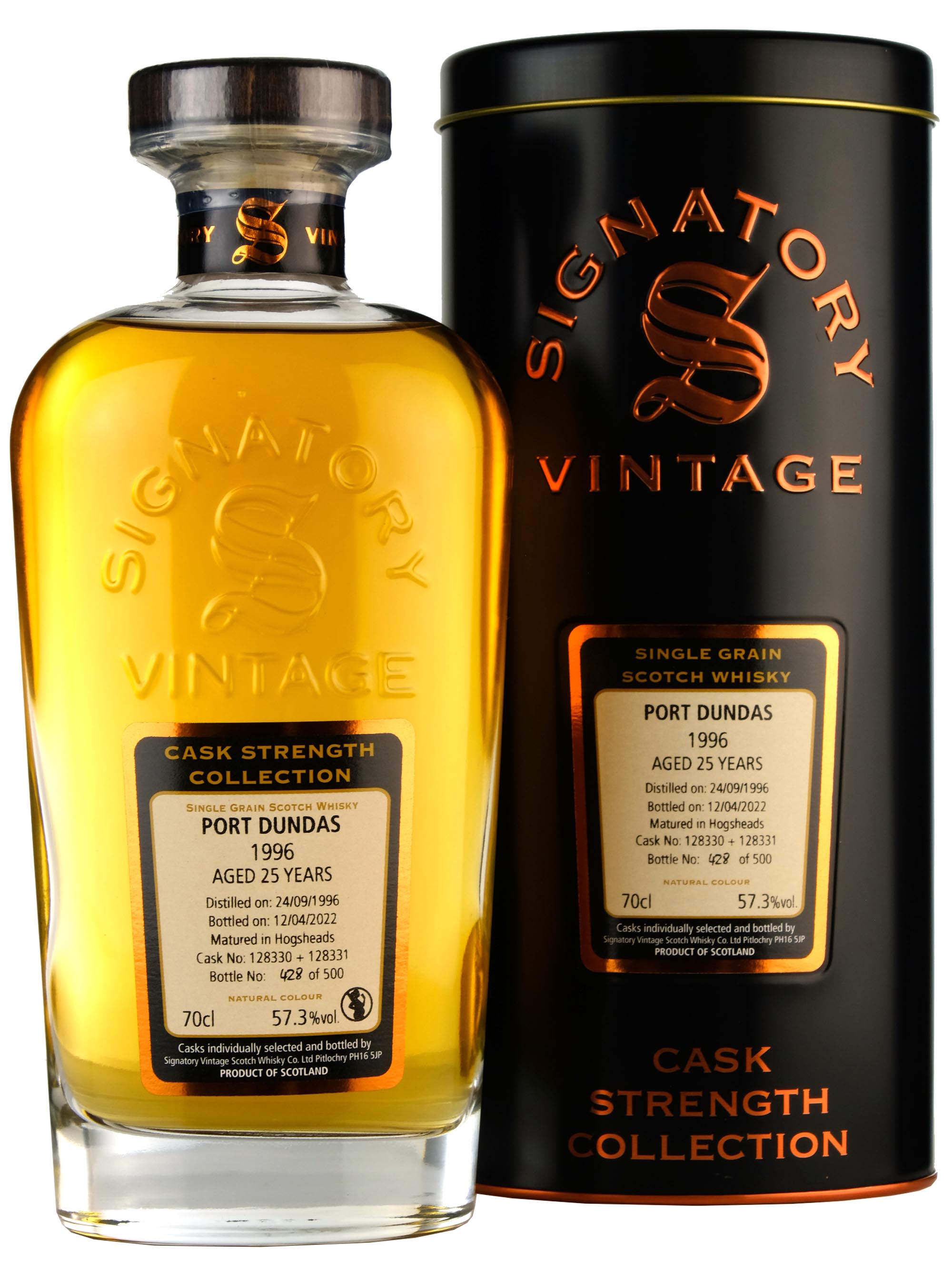 Port Dundas 1996-2022 | 25 Year Old Signatory Vintage Cask Strength Collection Casks 128330-128331