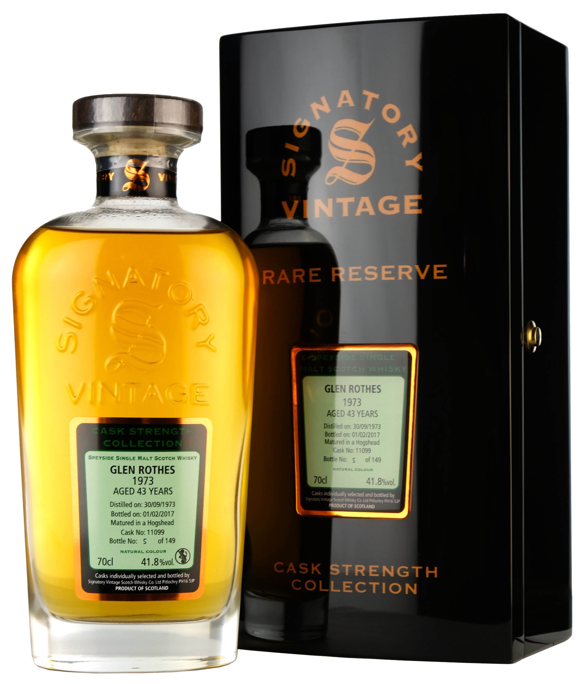 Glenrothes 1973-2017 | 43 Year Old Signatory Vintage Cask 11099