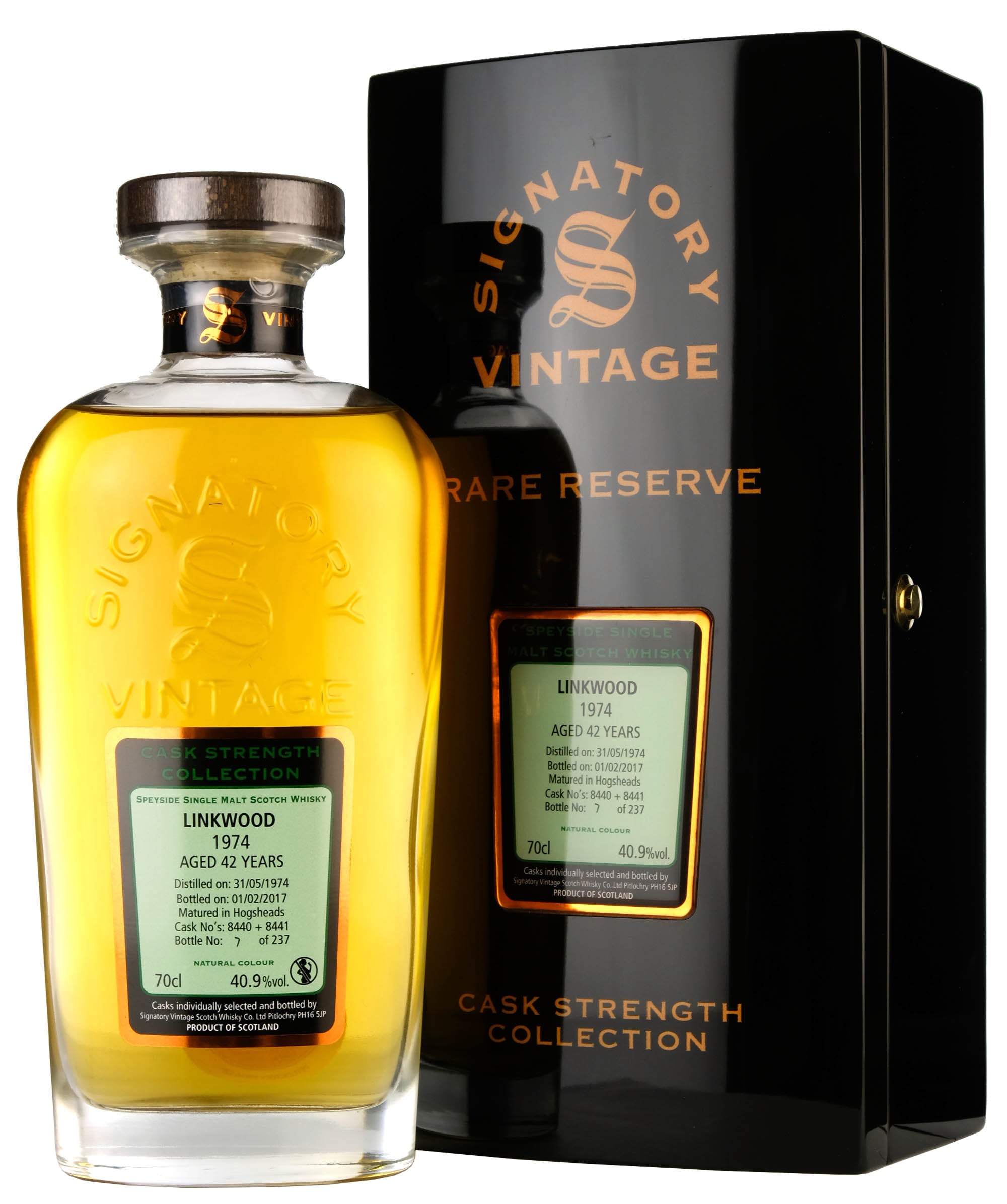 Linkwood 1974-2017 | 42 Year Old Signatory Vintage Cask 8440 + 8441