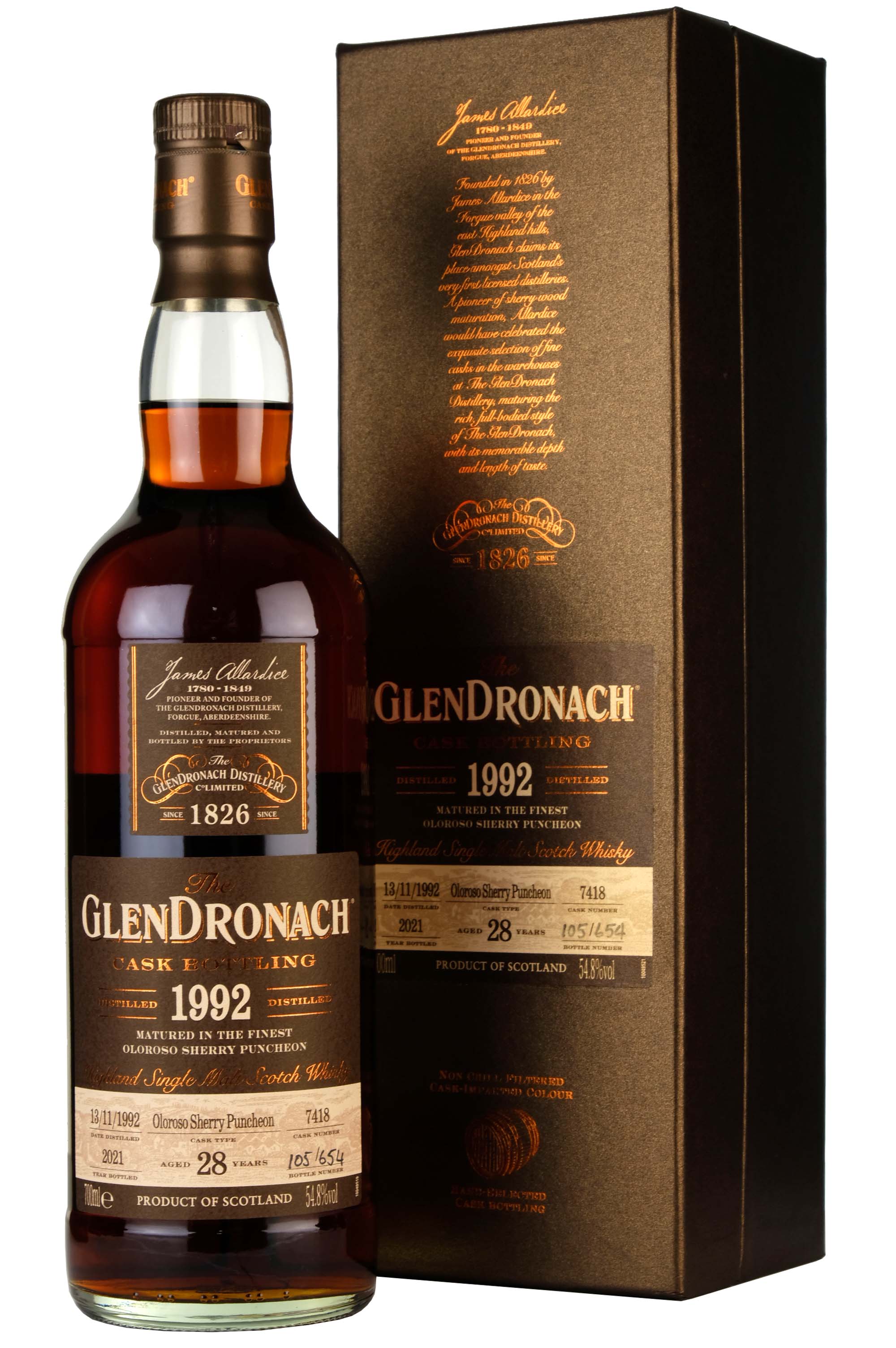 Glendronach 1992-2021 | 28 Year Old Cask 7418 | Batch 19