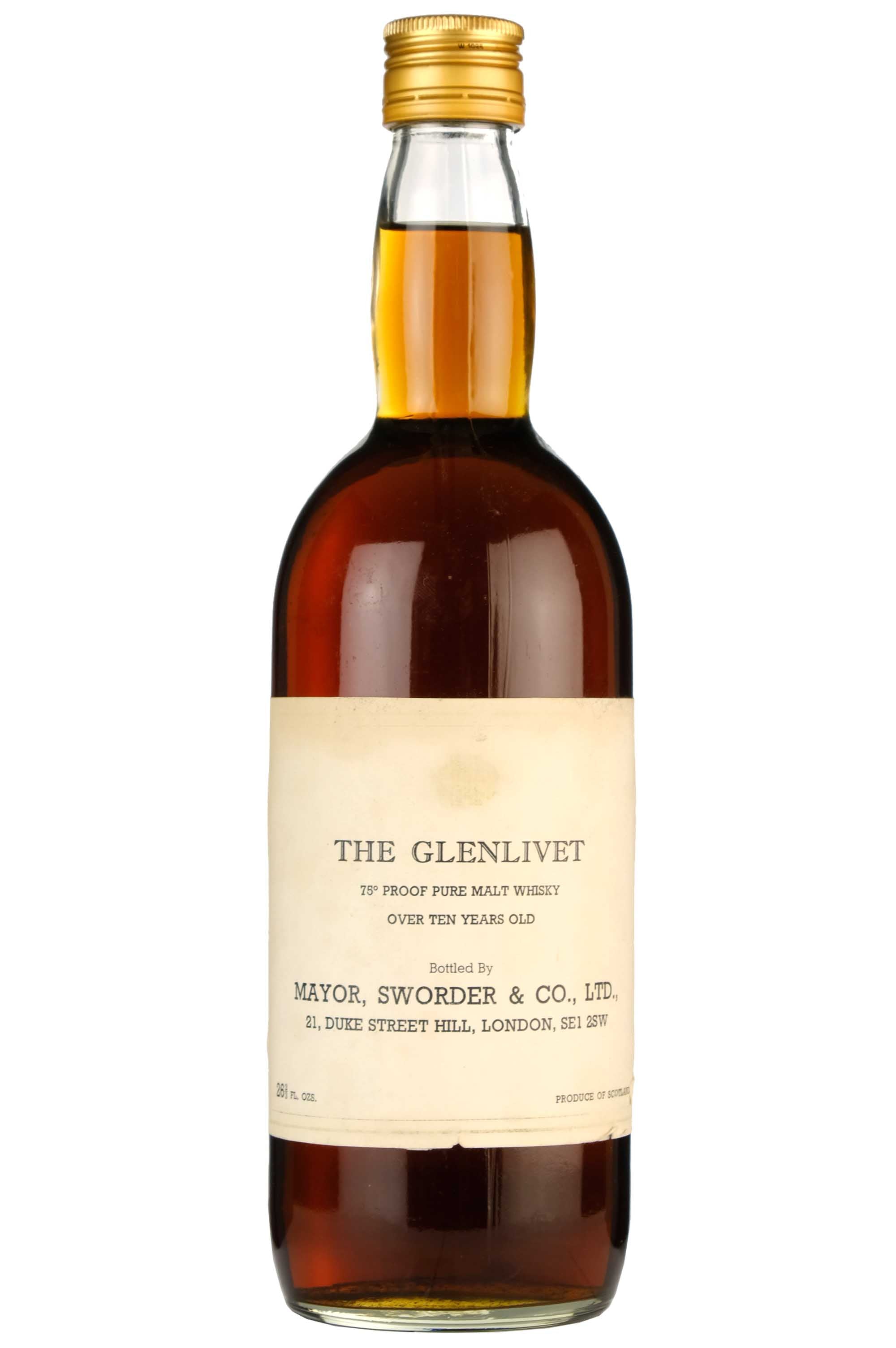 The Glenlivet Over 10 Years Old | Mayor, Sworder 1960s