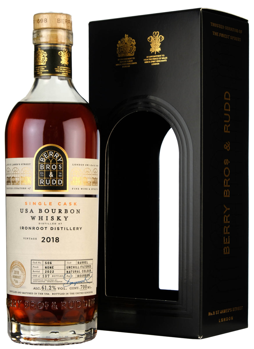 Ironroot Bourbon Whisky 20182022 Berry Bros Cask 506 Shop