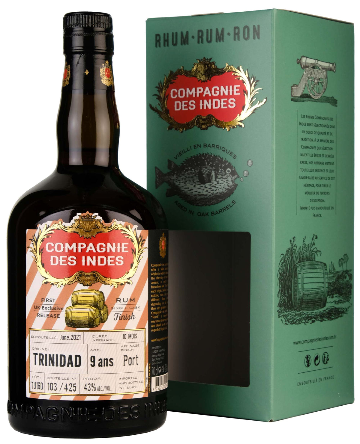 Compagnie des Indes Trinidad 9 Year Old | Single Cask UK Exclusive