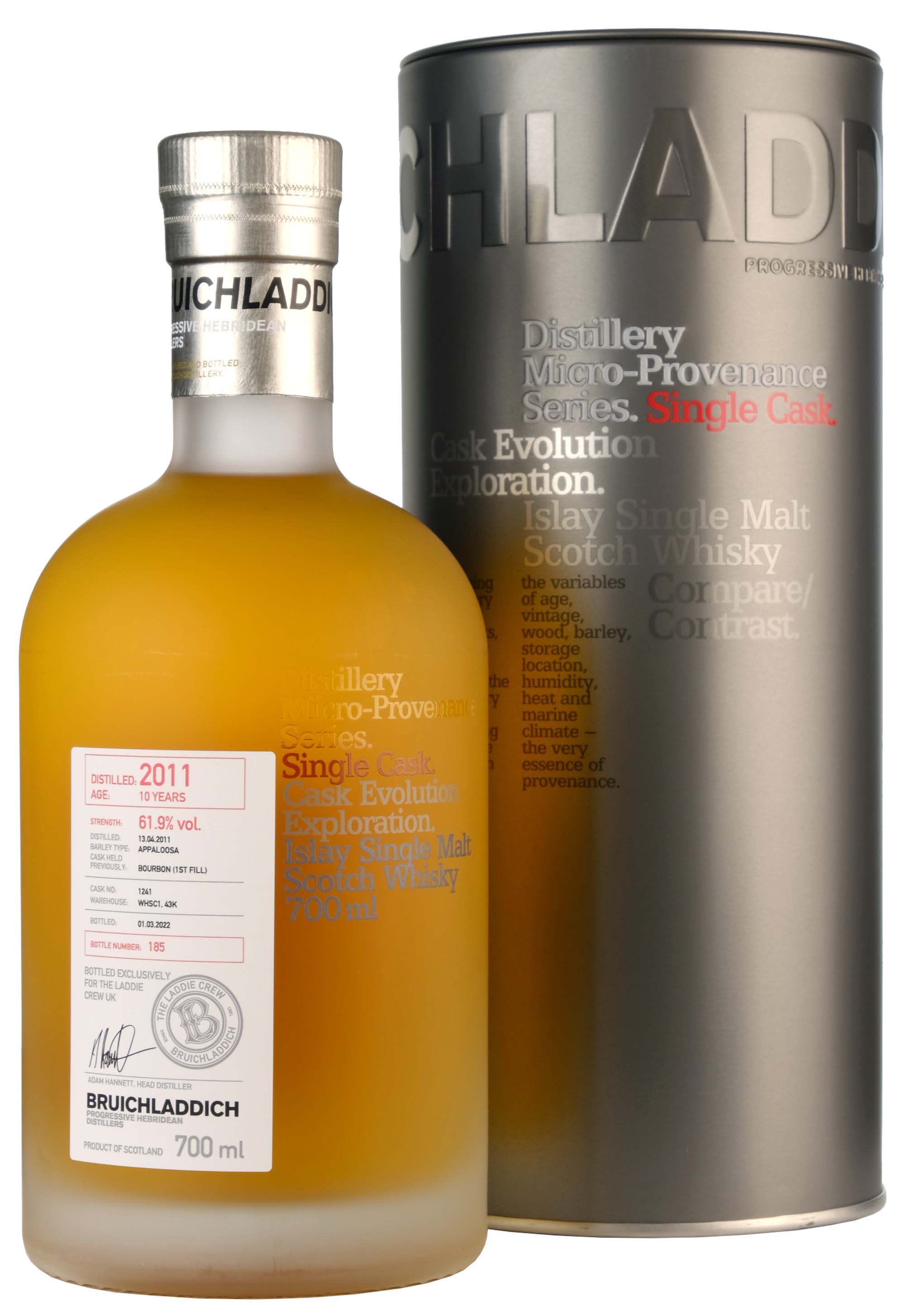 Bruichladdich 2011-2022 | 10 Year Old Micro-Provenance Cask 1241