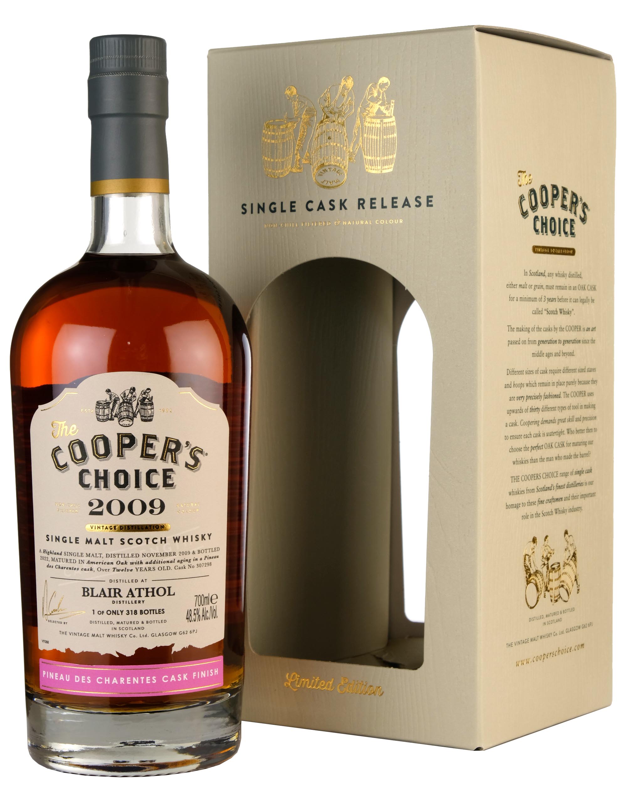 Blair Athol 2009-2022 | 12 Year Old Cooper's Choice Single Cask 307298