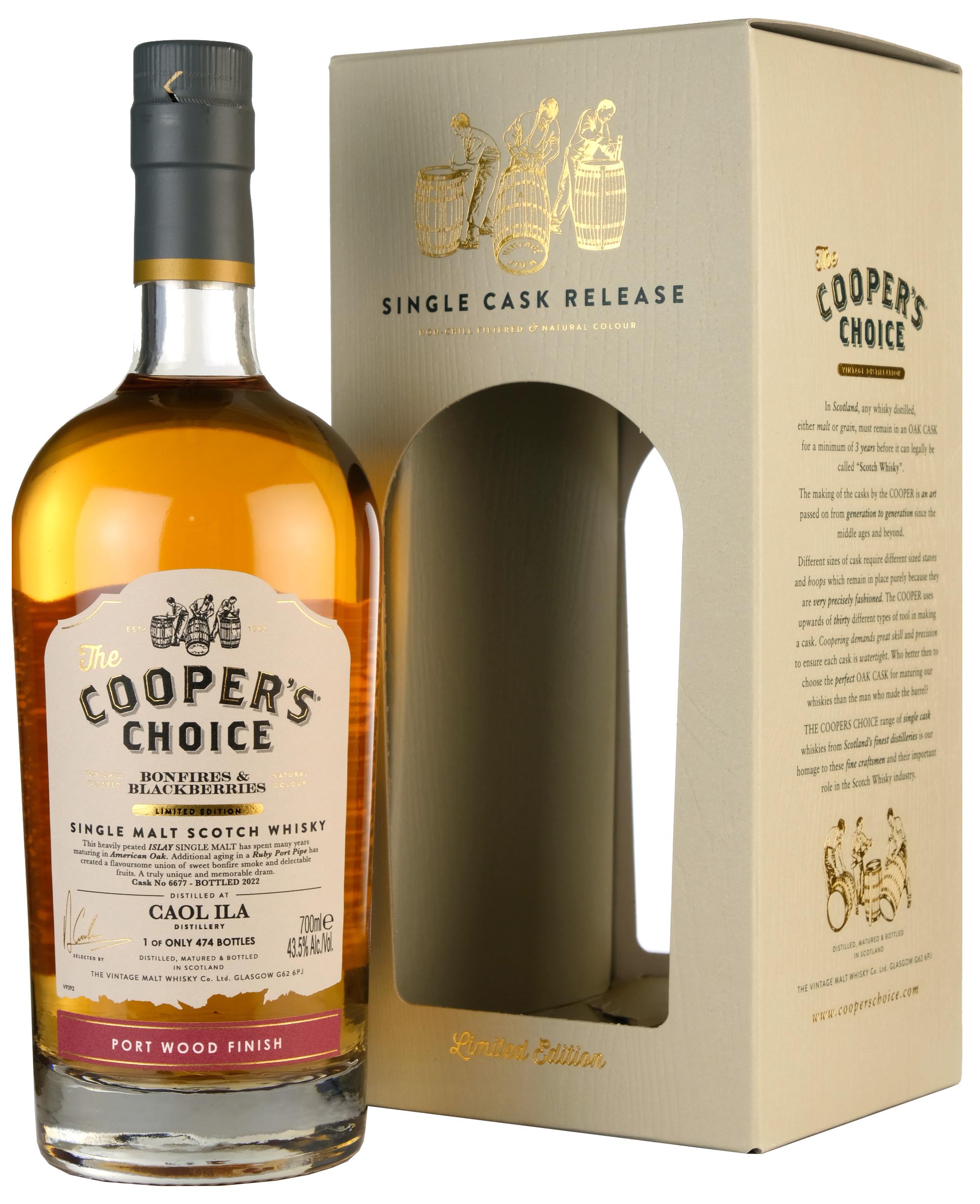 Caol Ila Bonfire & Blackberries 2022 | Cooper's Choice Single Cask #6677