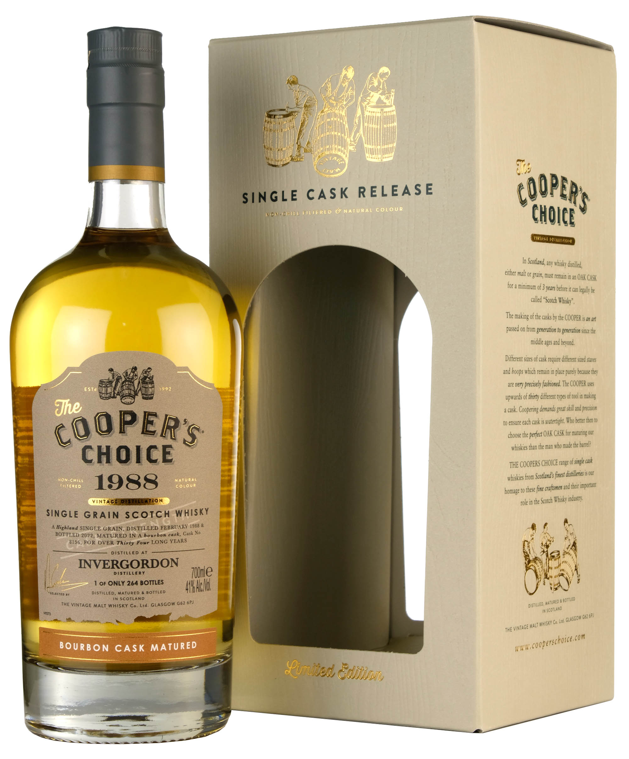 Invergordon 1988-2022 | 34 Year Old Cooper's Choice Single Cask 8156