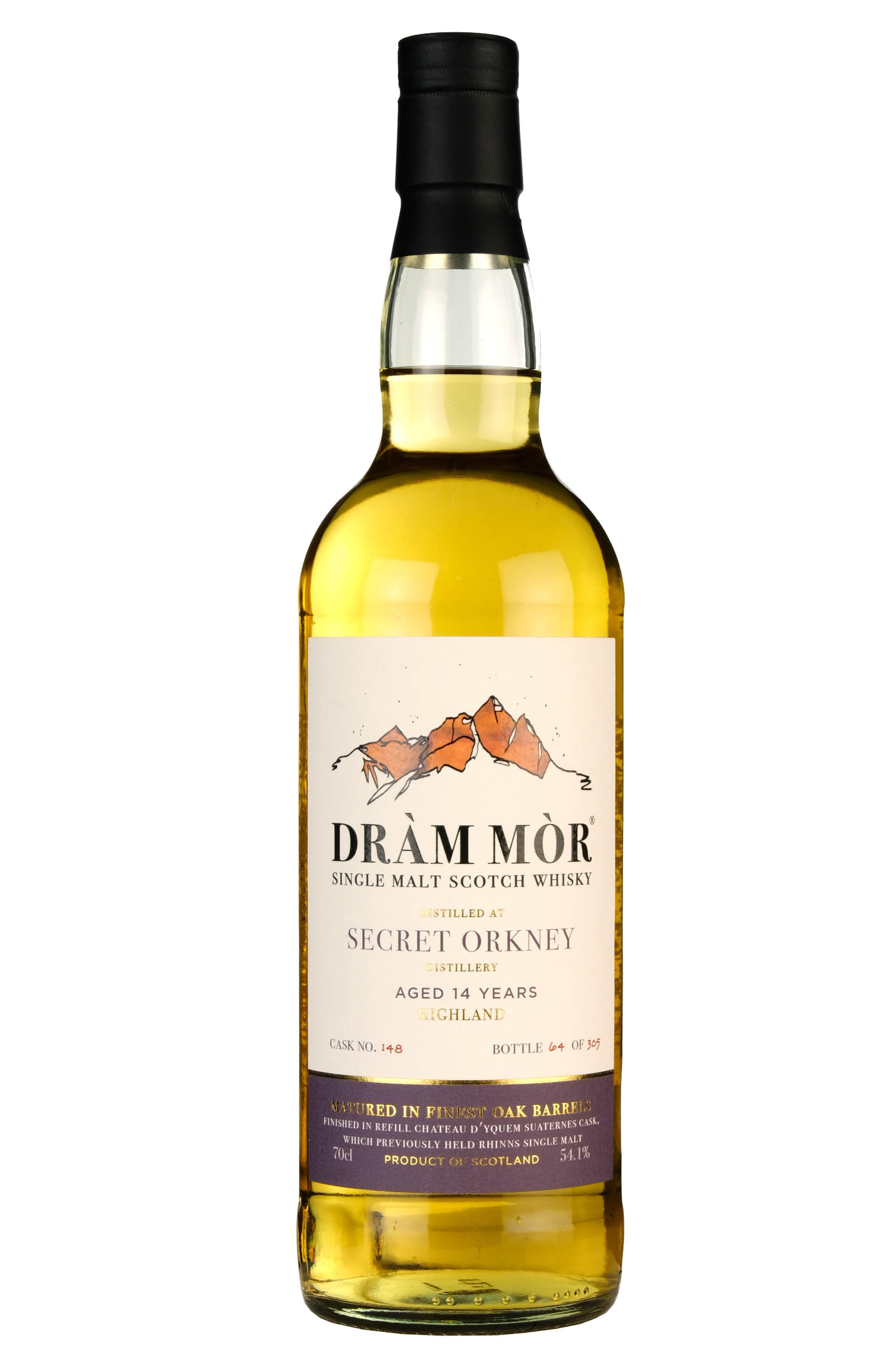 Secret Orkney 2008-2022 | 14 Year Old Dram Mor Single Cask 148