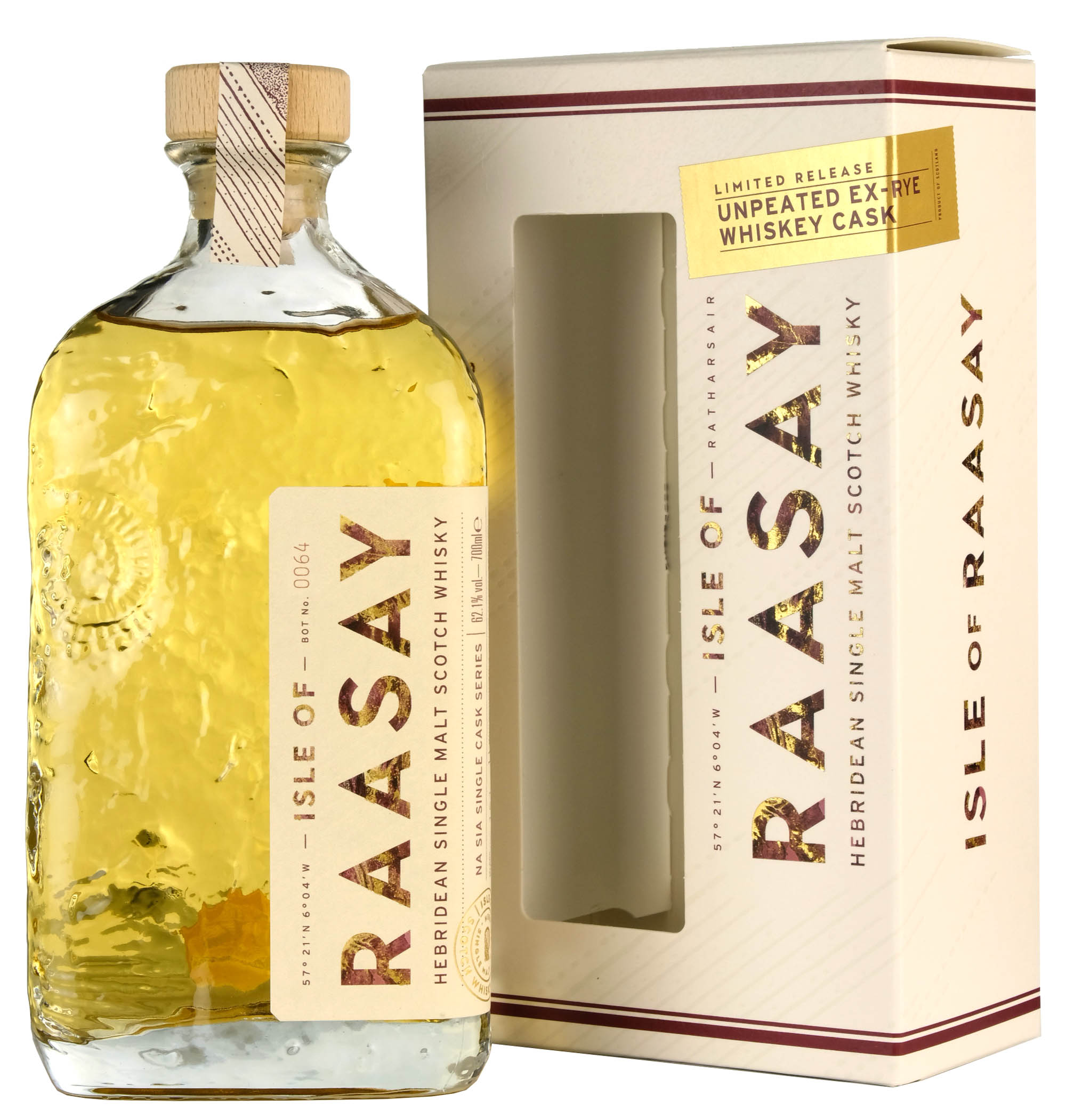 Isle Of Raasay Na Sia Single Cask Series | Unpeated Ex-Rye Whiskey Cask #19/269