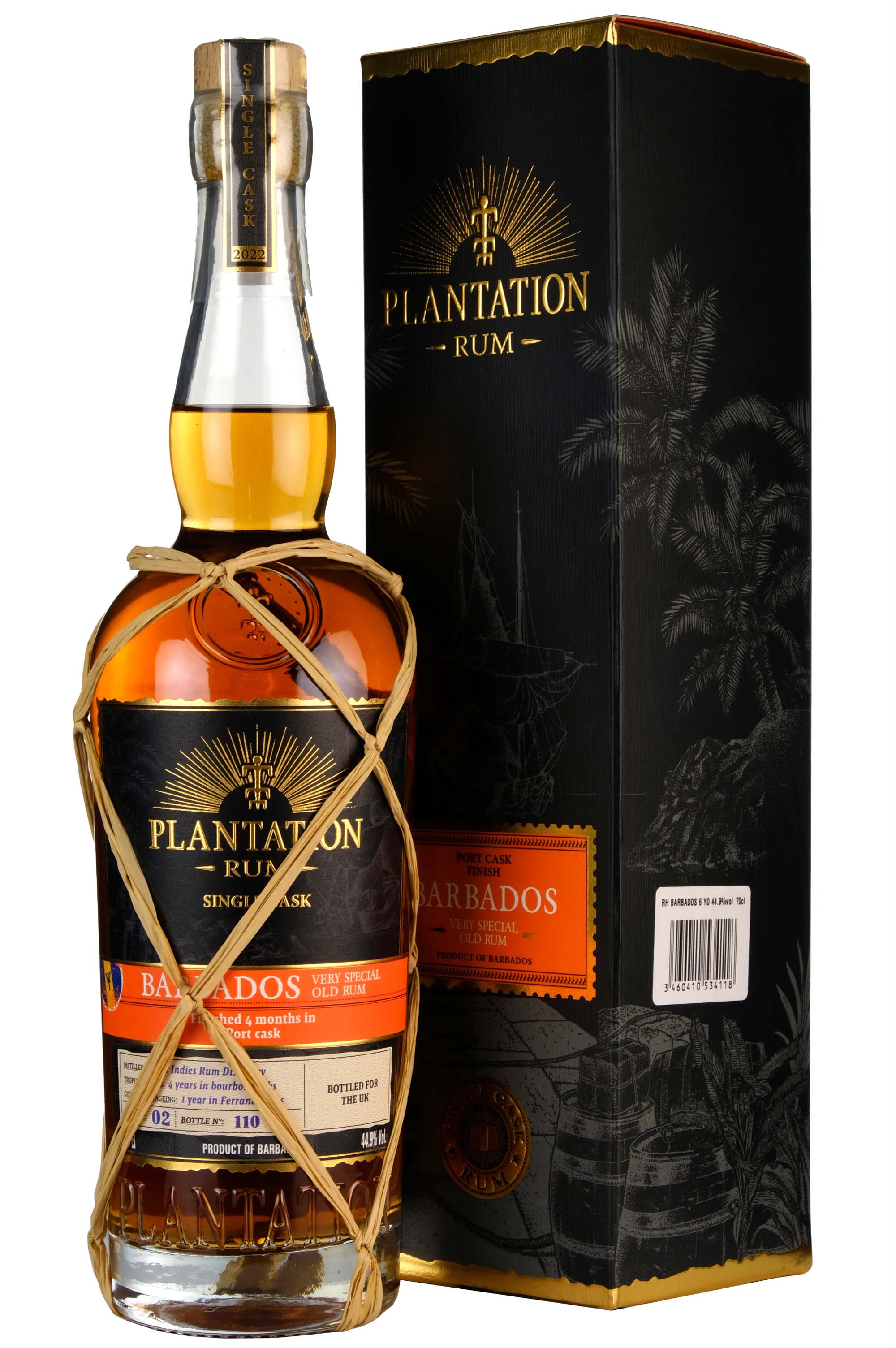 Plantation 2016-2022 | 5 Year Old Single Cask Barbados Rum | Port Cask Finish