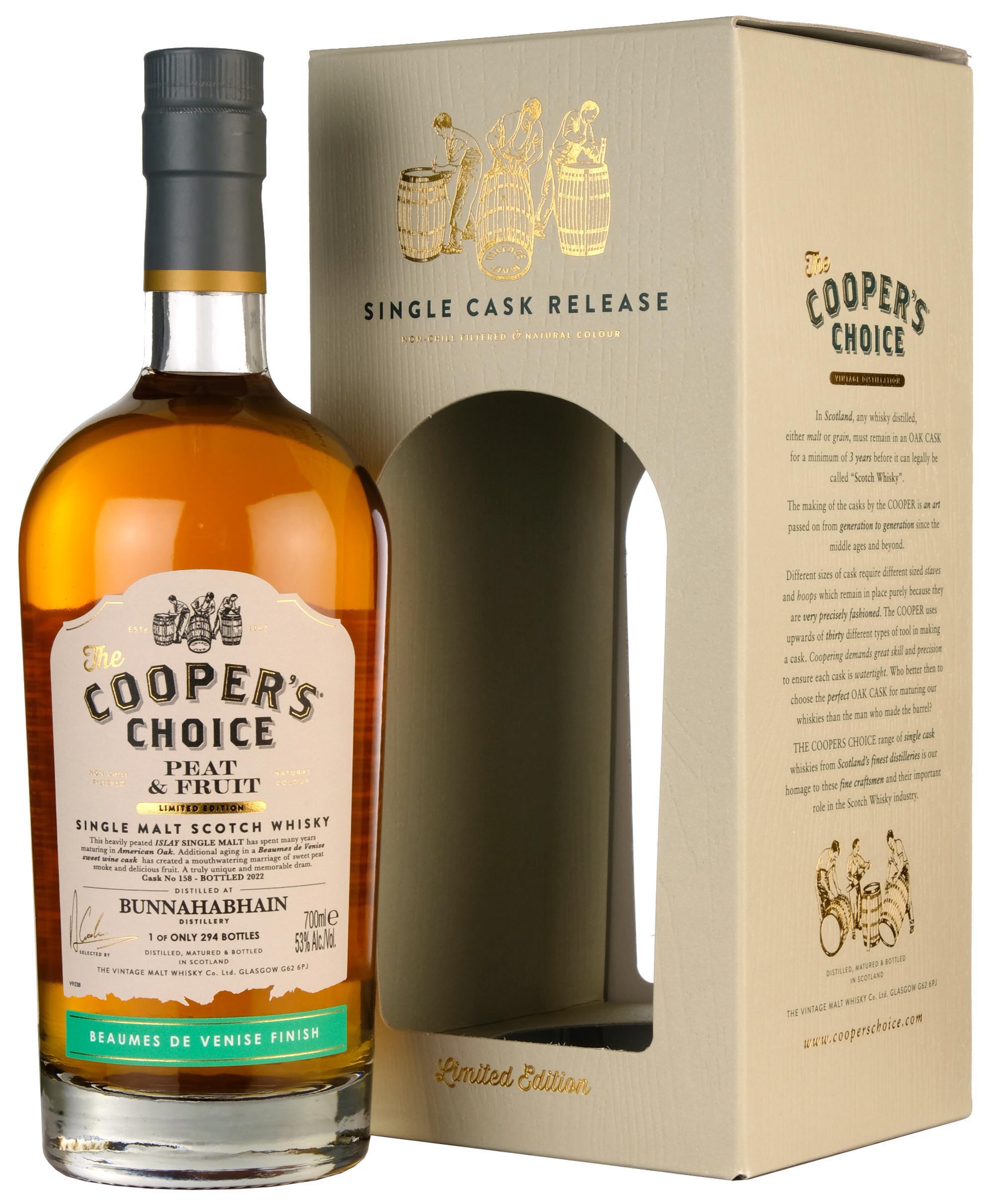 Bunnahabhain Peat & Fruit | Cooper's Choice Single Cask 158