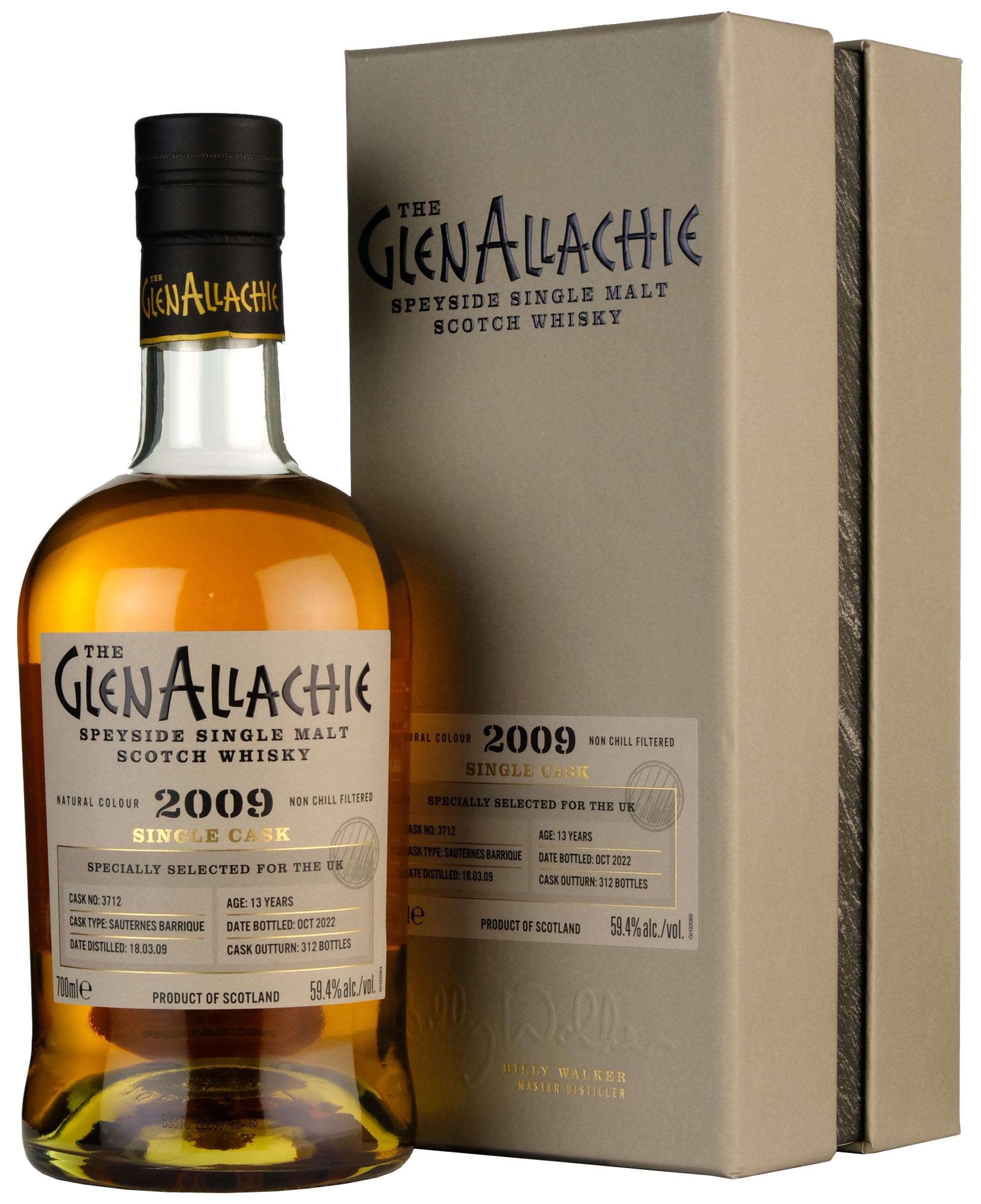 Glenallachie 2009-2022 | 13 Year Old Single Cask 3712