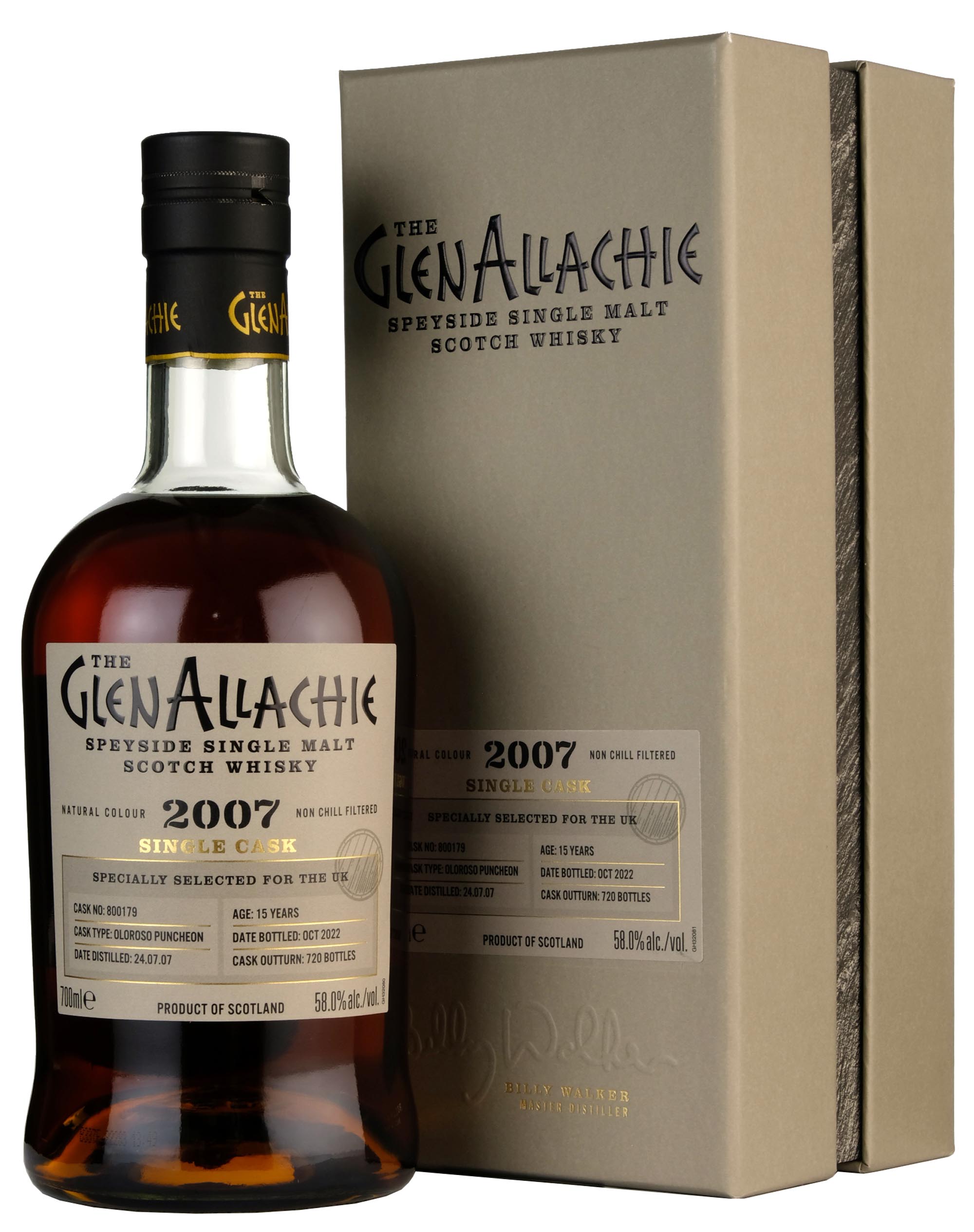 Glenallachie 2007-2022 | 15 Year Old Single Cask 800179 UK Exclusive