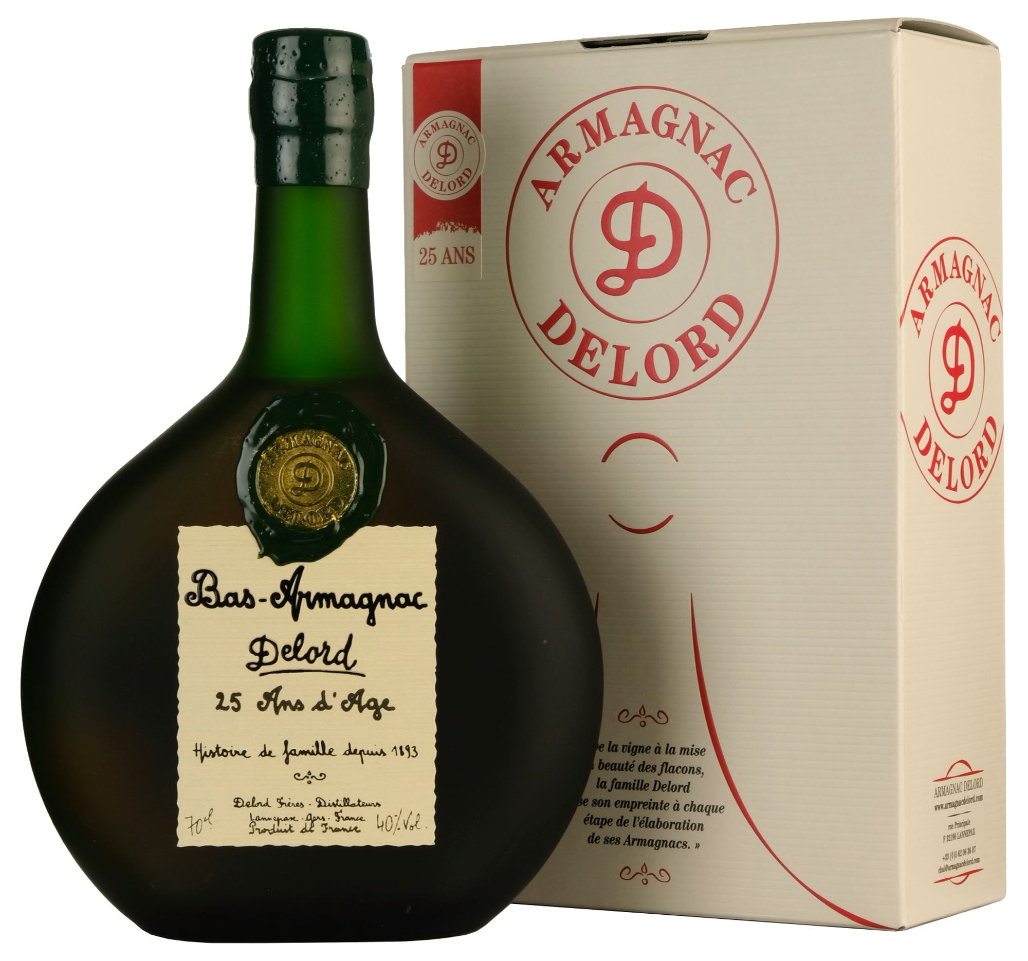 Delord 25 Year Old Bas Armagnac - Whisky-Online Shop