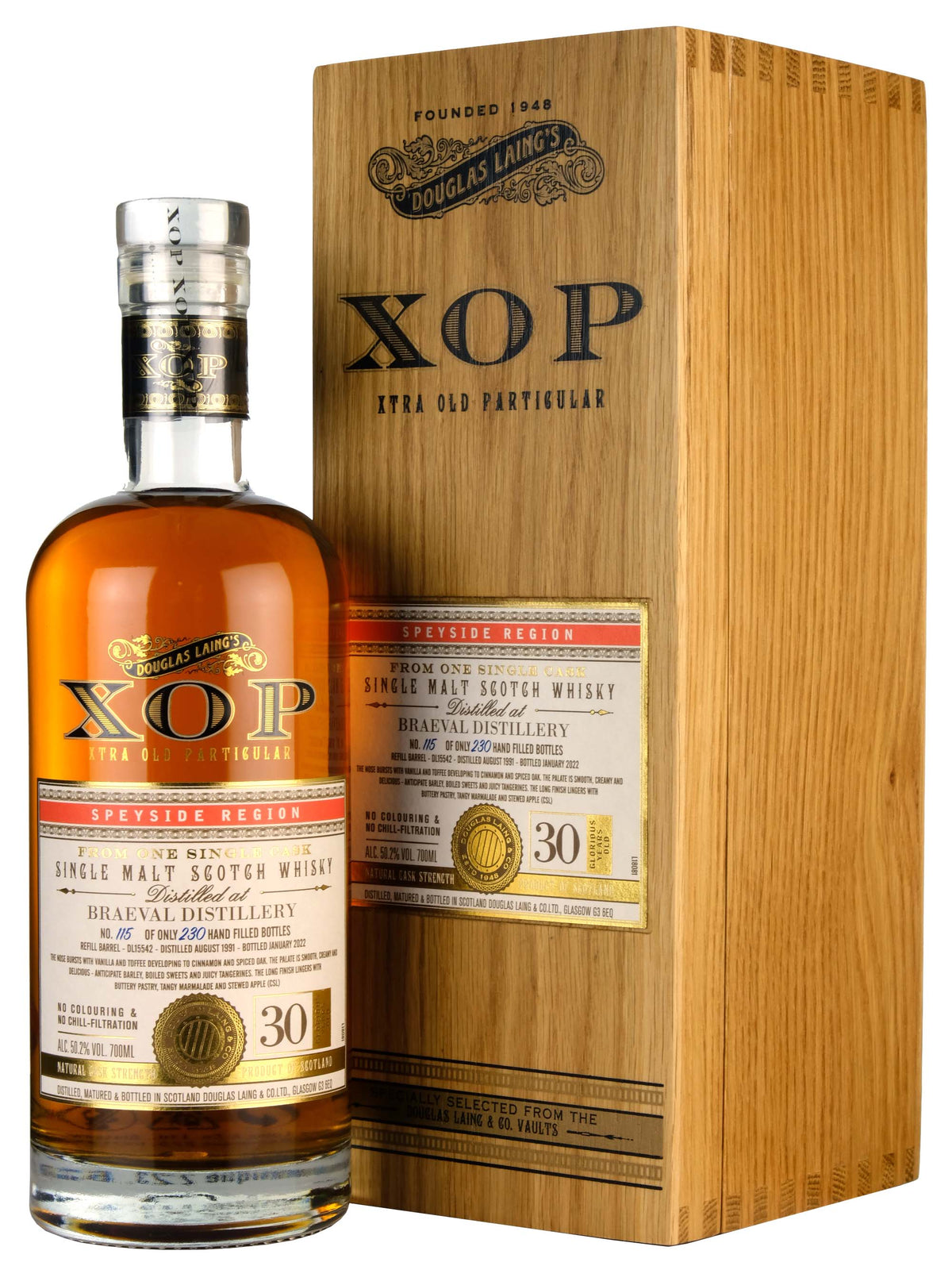 Braeval 1991-2022 | 30 Year Old Douglas Laing XOP Single Cask DL15542