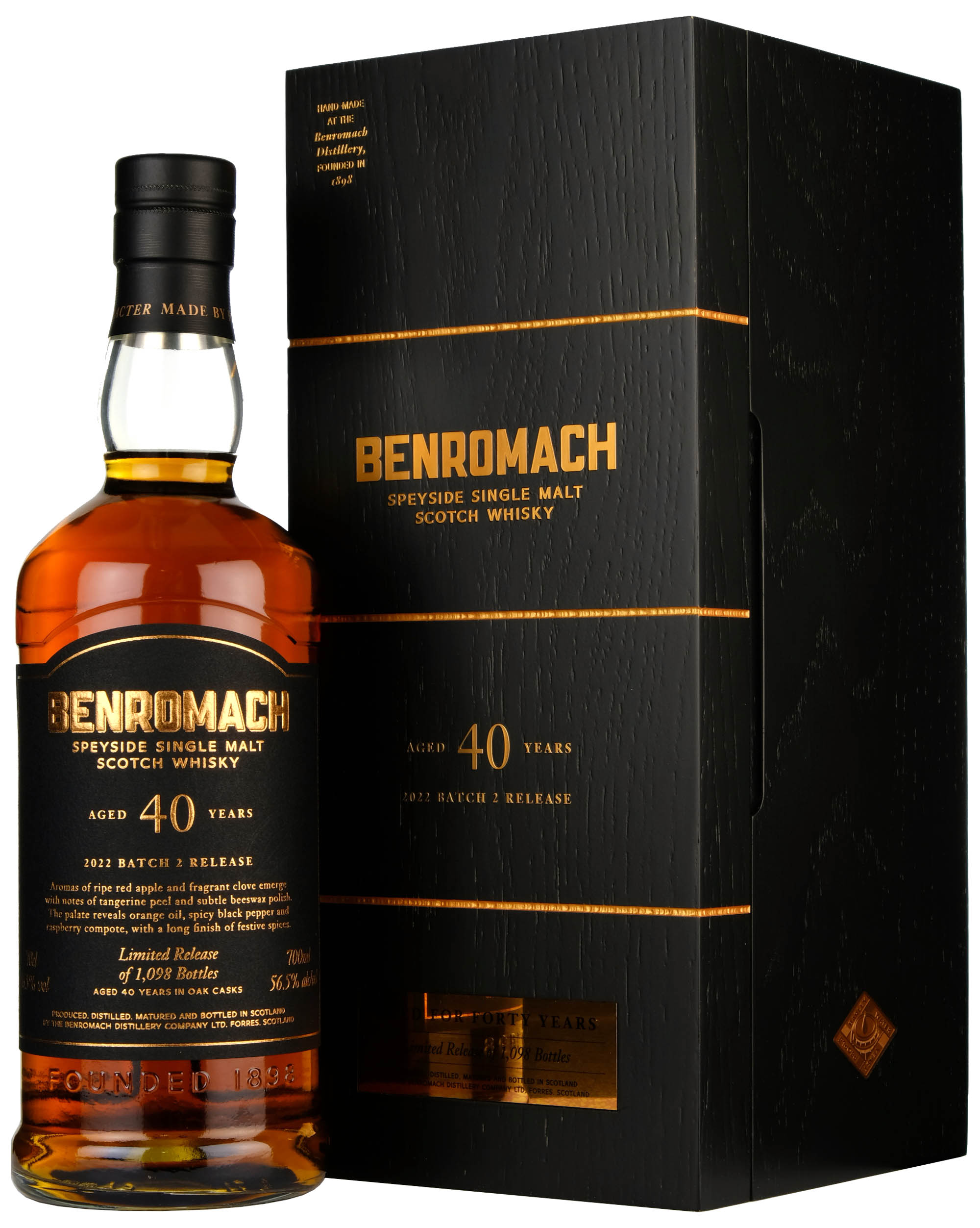 Benromach 40 Year Old Batch 2 Bottled 2022