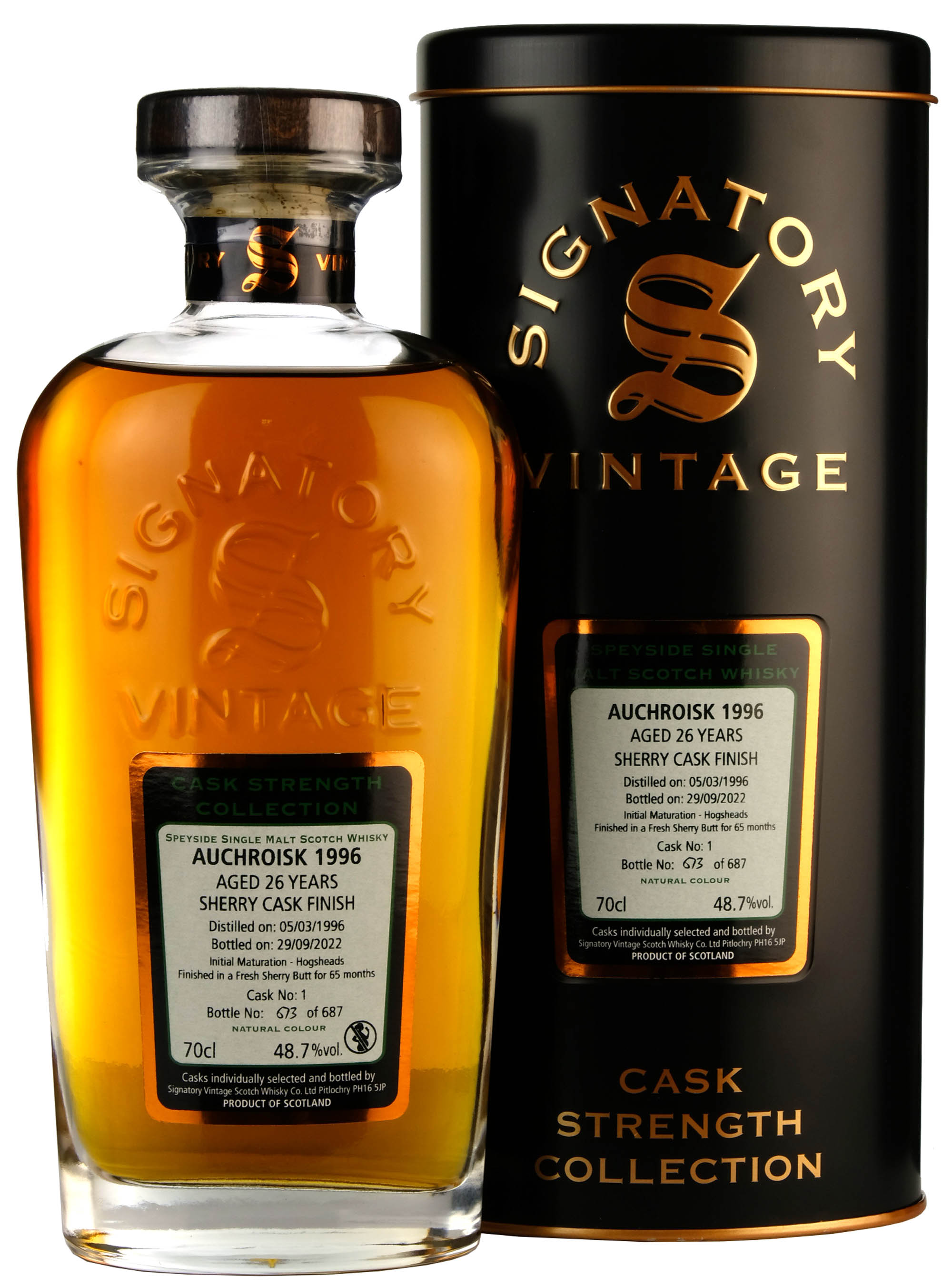 Auchroisk 1996-2022 | 26 Year Old Signatory Vintage Cask 1