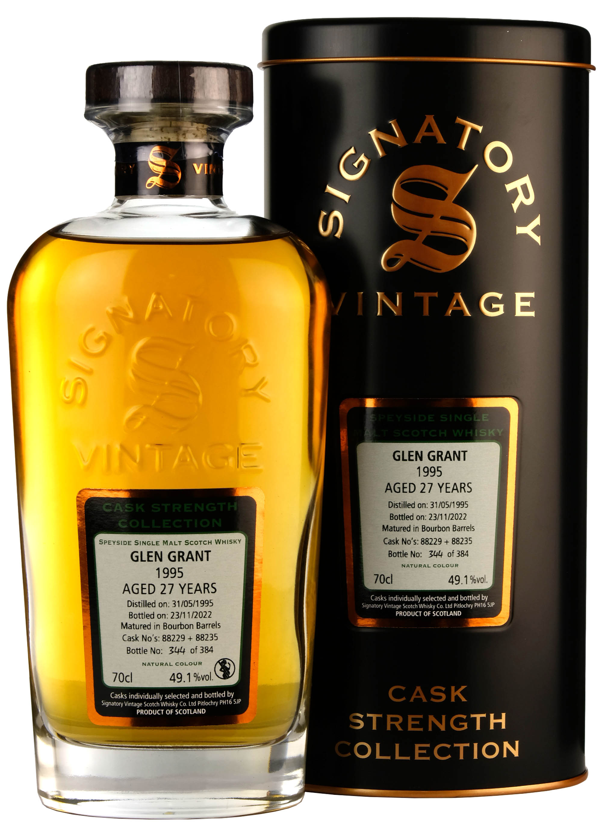 Glen Grant 1995-2022 | 27 Year Old Signatory Vintage Casks 88229 + 88235