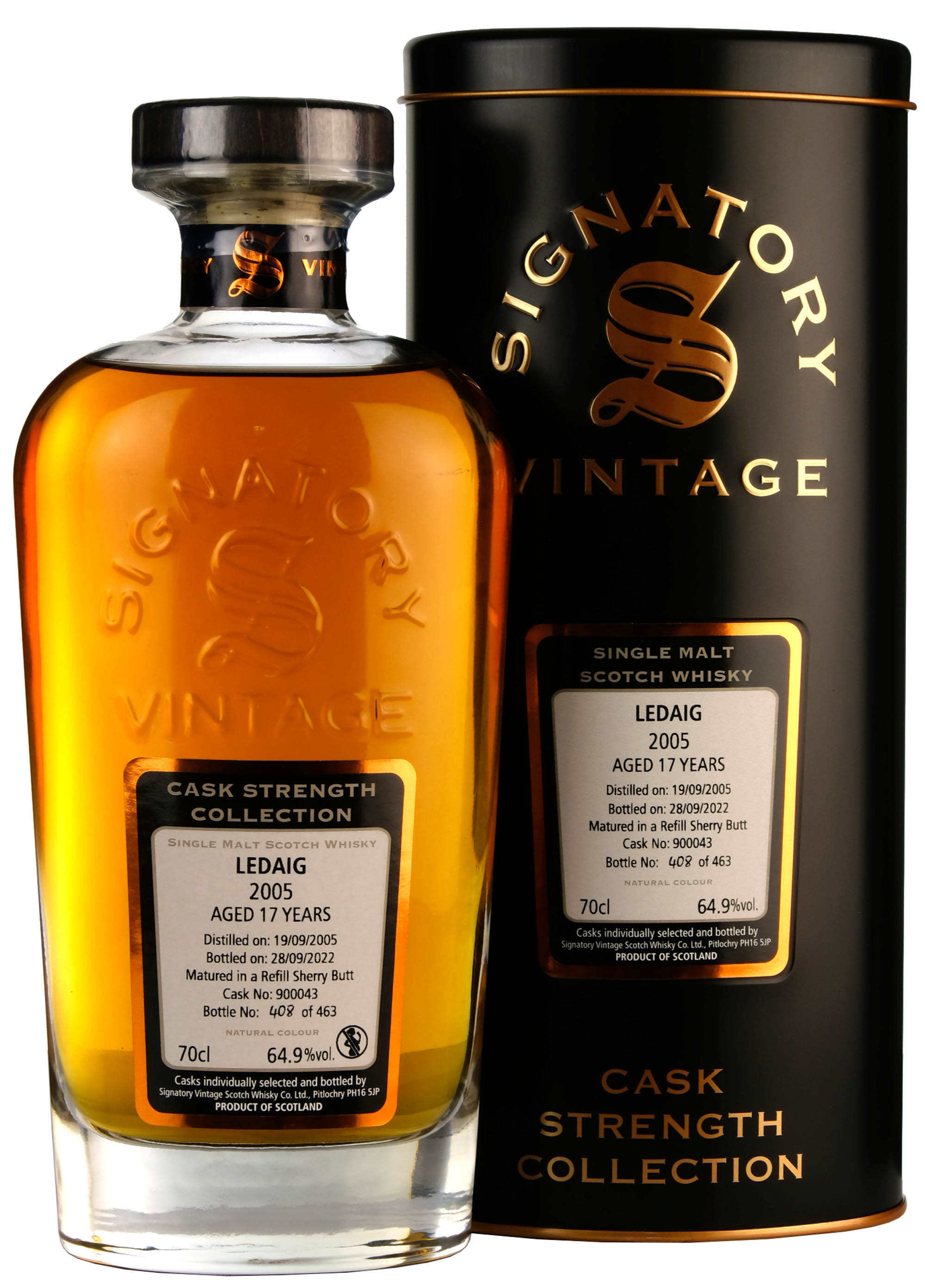 Ledaig 2005-2022 | 17 Year Old Signatory Vintage Cask 900043