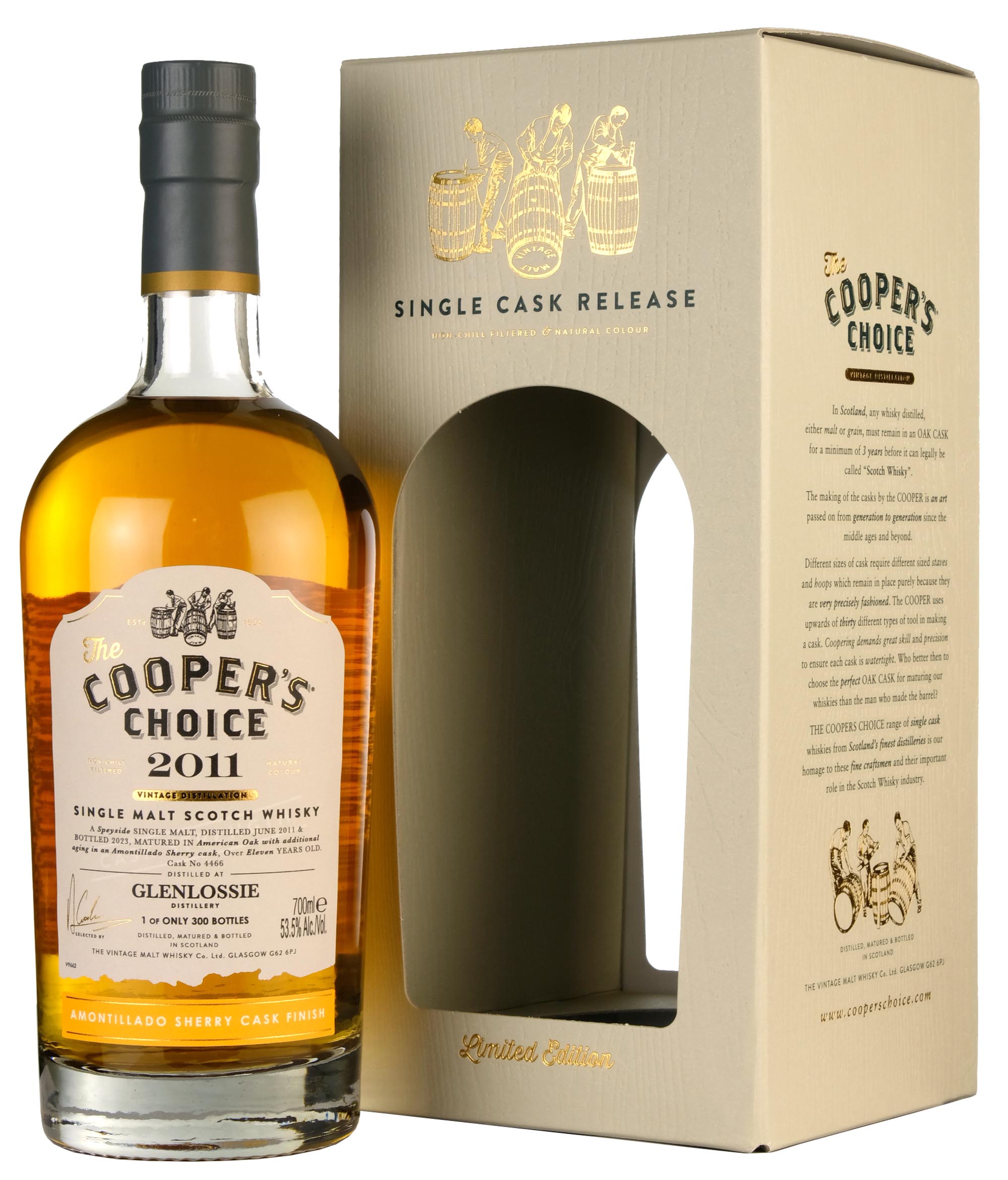 Glenlossie 2011-2023 | 11 Year Old Cooper's Choice Single Cask #4466