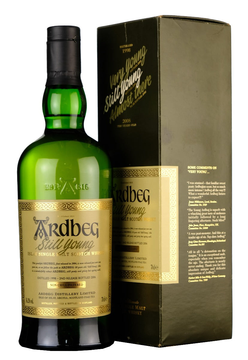 ardbeg, 1988, 8, year, old, still, young, islay, single, malt, scotch, whisky, whiskey