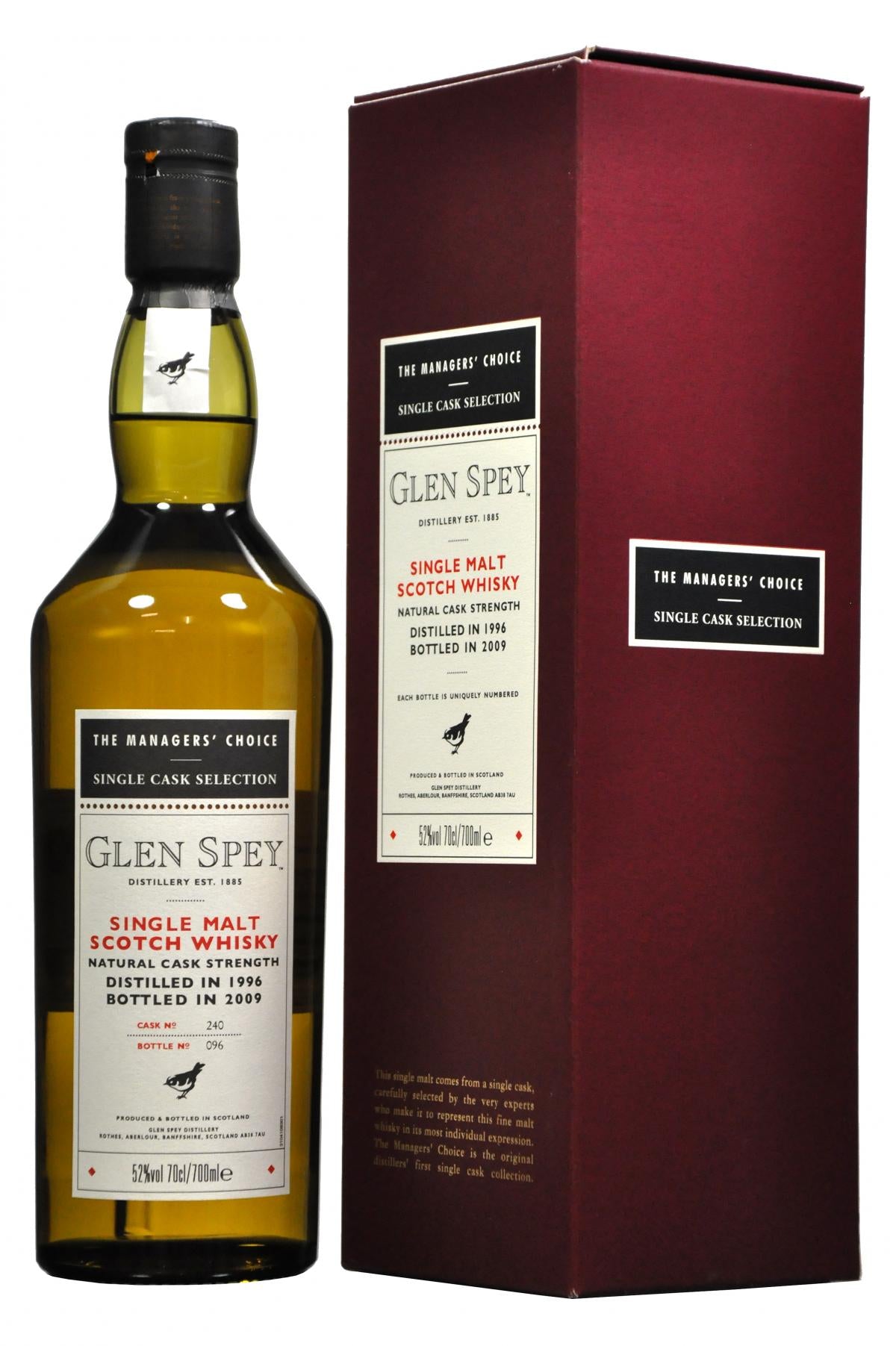 Glen Spey 1996-2009 | Managers' Choice | Cask 240