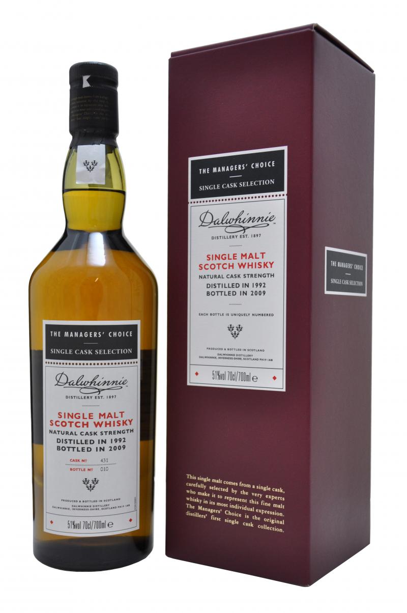 Dalwhinnie 1992-2009 | Managers' Choice | Cask 431