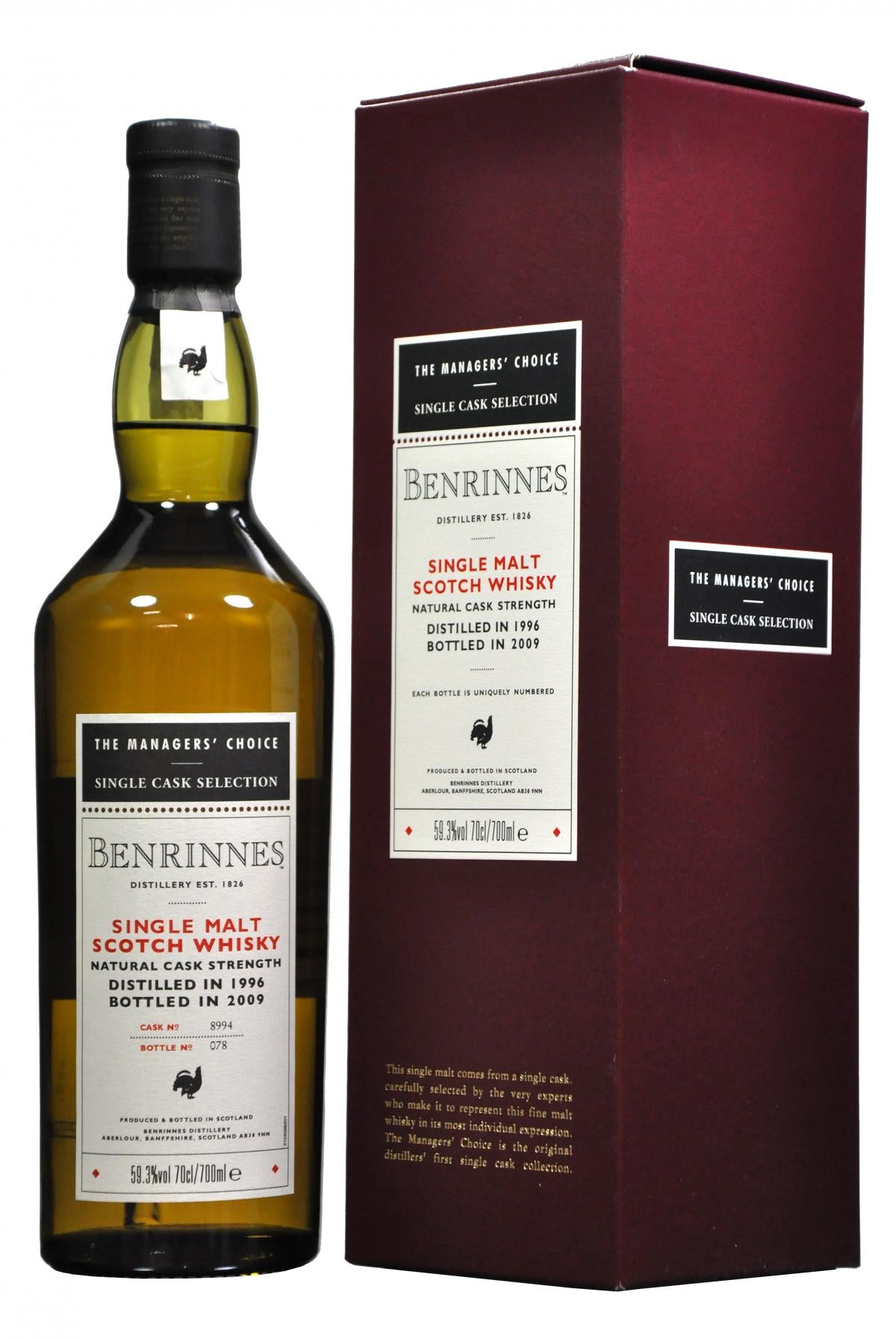 Benrinnes 1996-2009 | Managers' Choice | Cask 8994