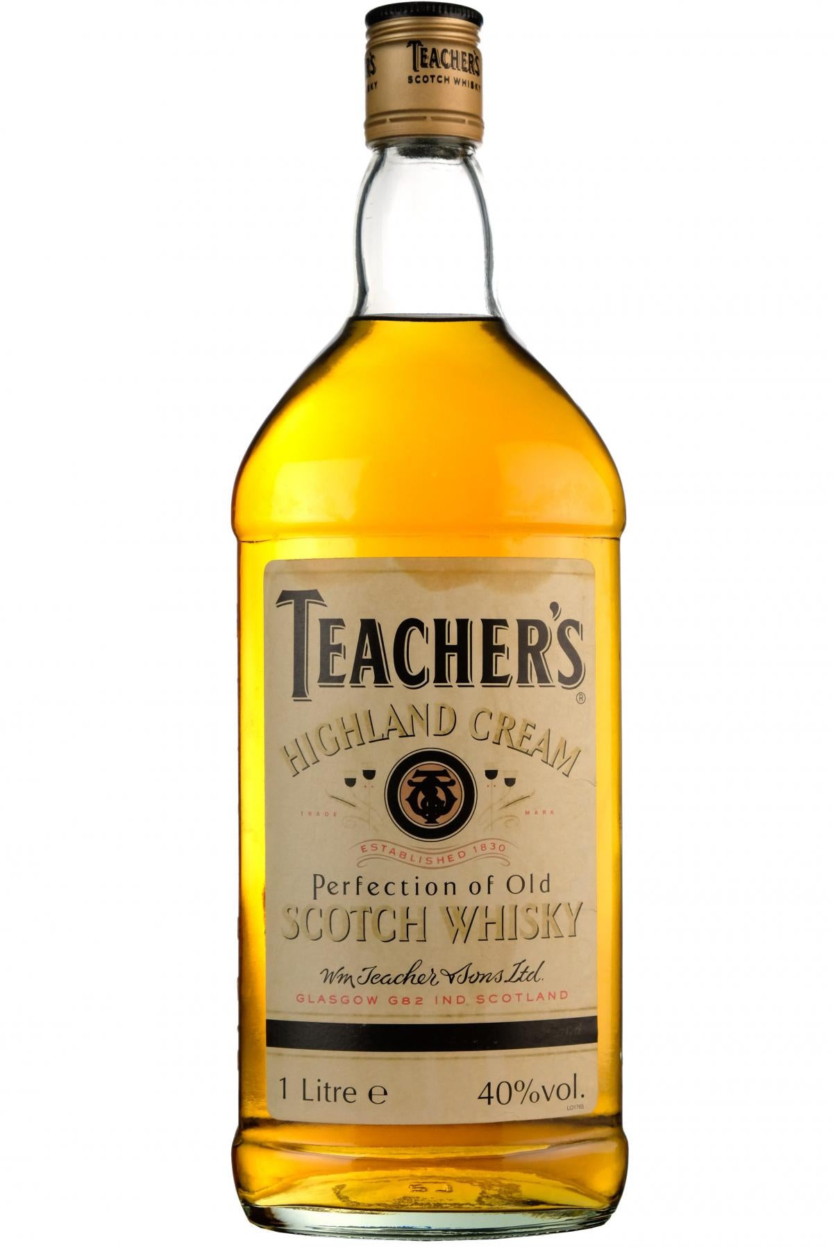 teachers highland cream 1990s, blended scotch whisky
