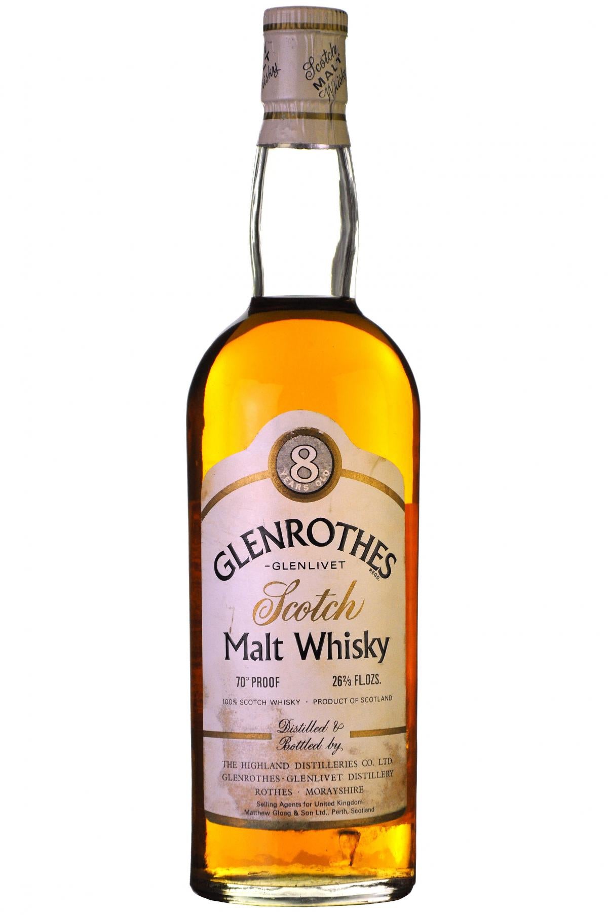 Glenrothes-Glenlivet 8 Year Old 1960s - Whisky-Online Shop