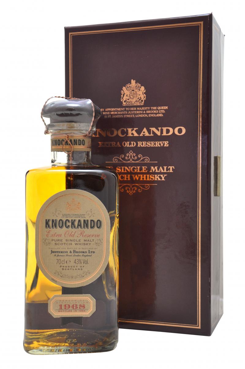 knockando 1968, bottled 1993, extra old, reserve speyside single malt scotch whisky, whiskey