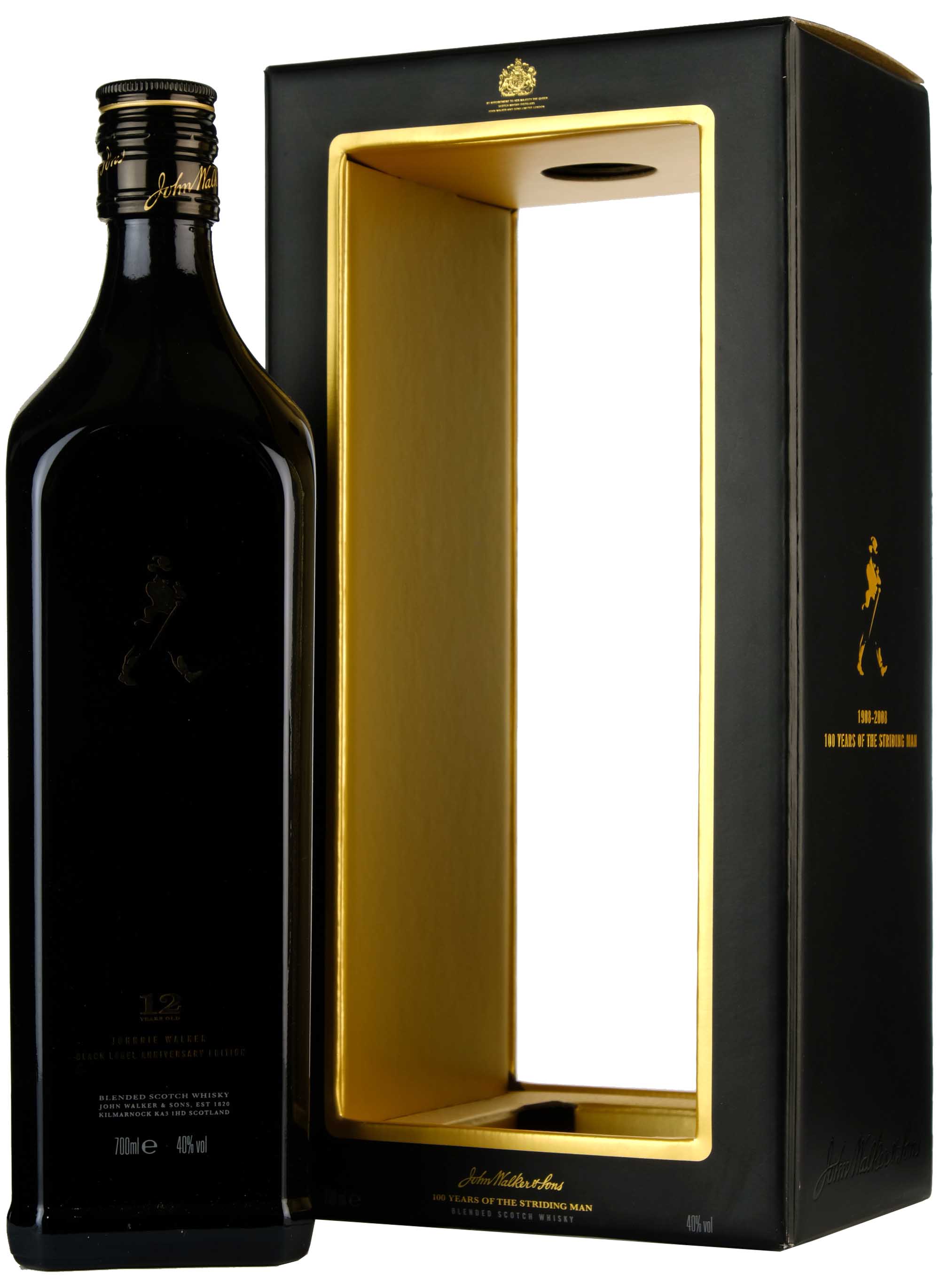 Johnnie Walker Black Label 12 Year Old | Striding Man Centenary (2008)