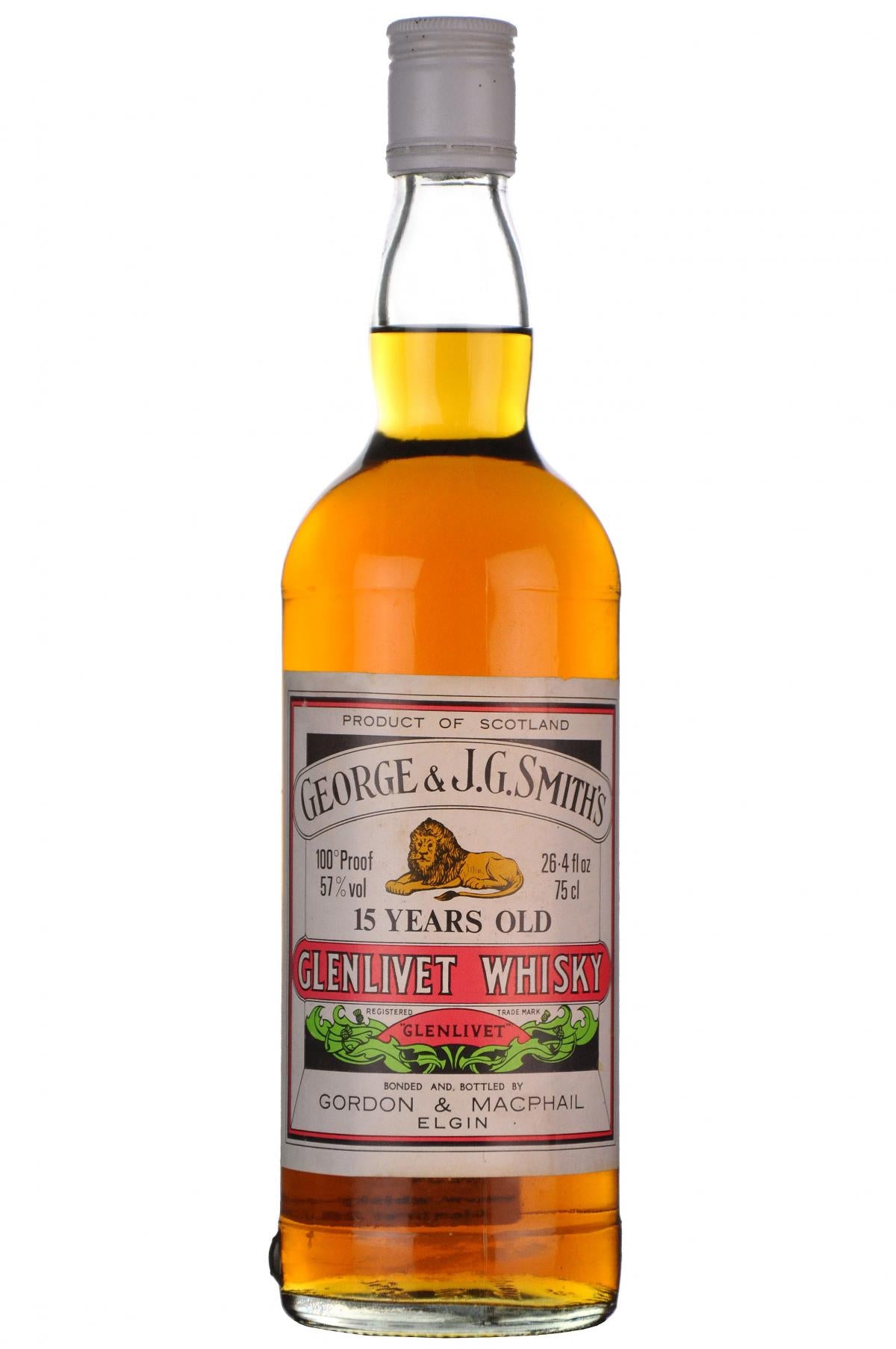 Glenlivet 15 Year Old | Gordon & MacPhail 100 Proof 1980s