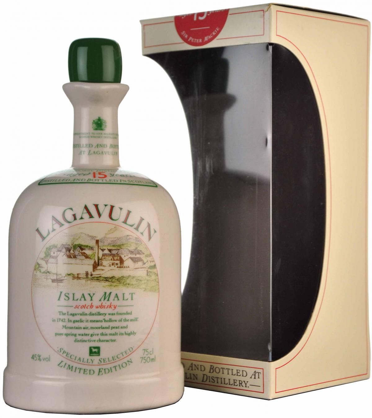 Lagavulin 15 Year Old | Ceramic Decanter 1980s