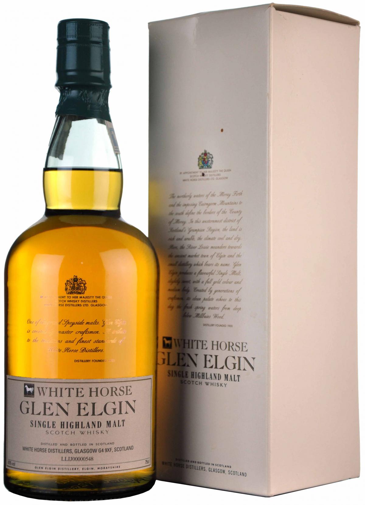 Glen Elgin White Horse Circa 1990
