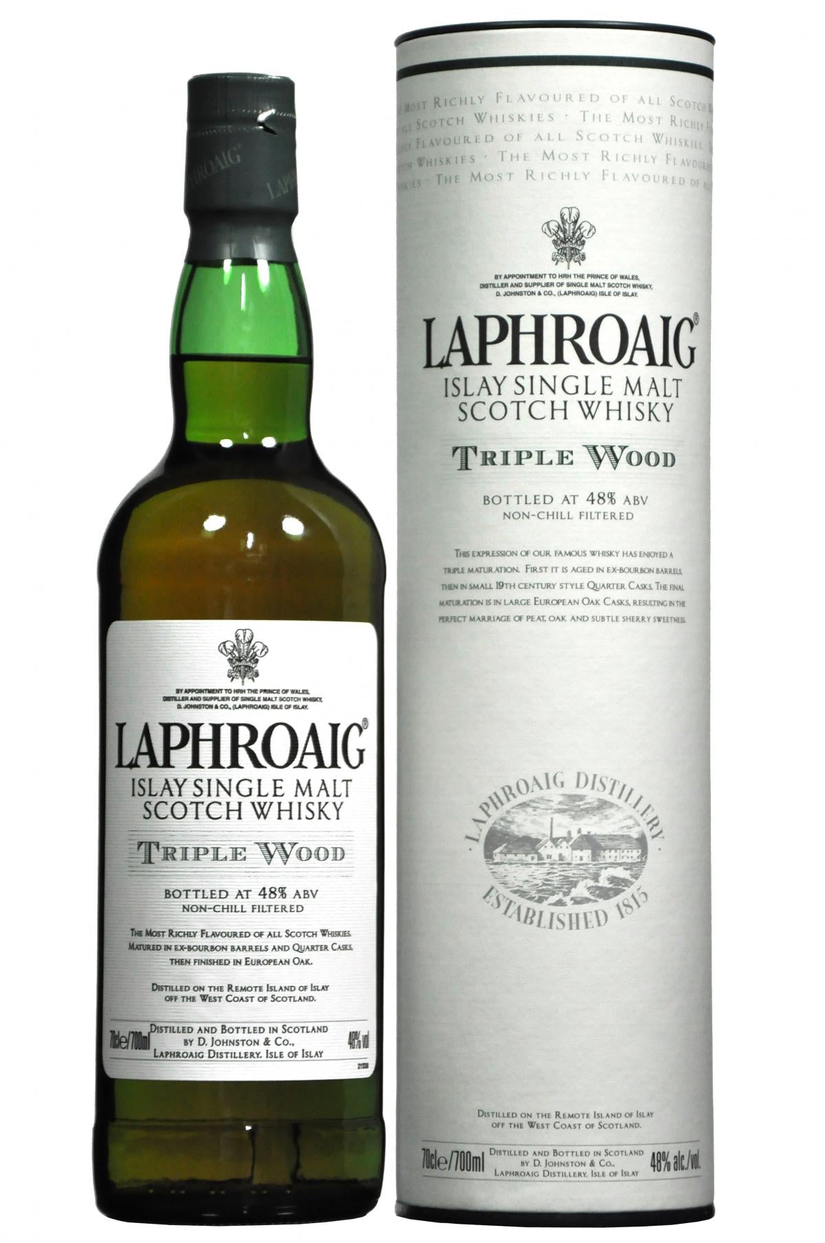 laphroaig triple wood, islay single malt whisky,