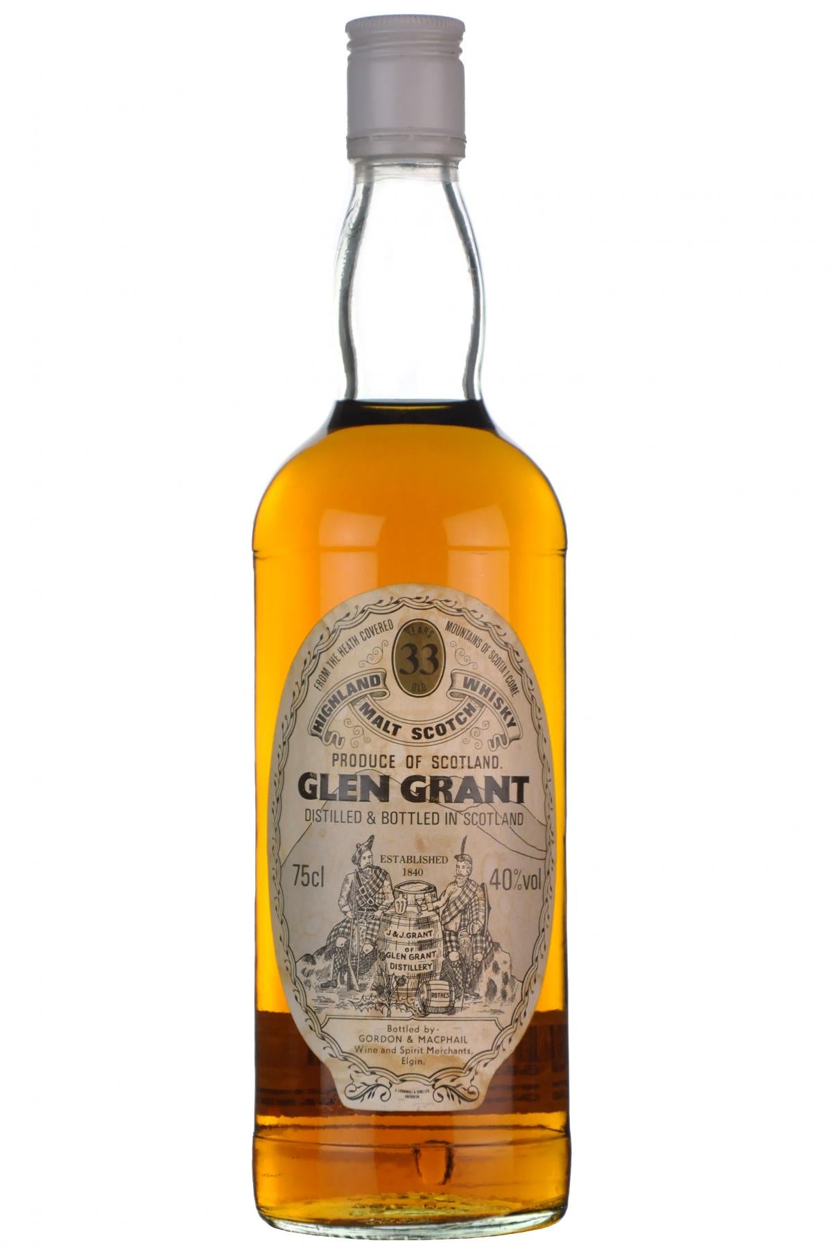 Glen Grant 33 Year Old Gordon & MacPhail 1980s