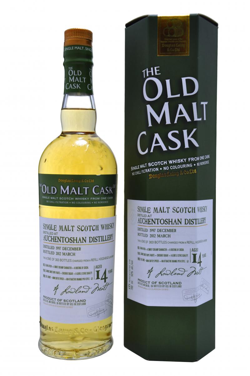 auchentoshan distilled 1997, 14 year old, bottled 2012 by douglas laing old malt cask, lowland single malt scotch whisky whiskey