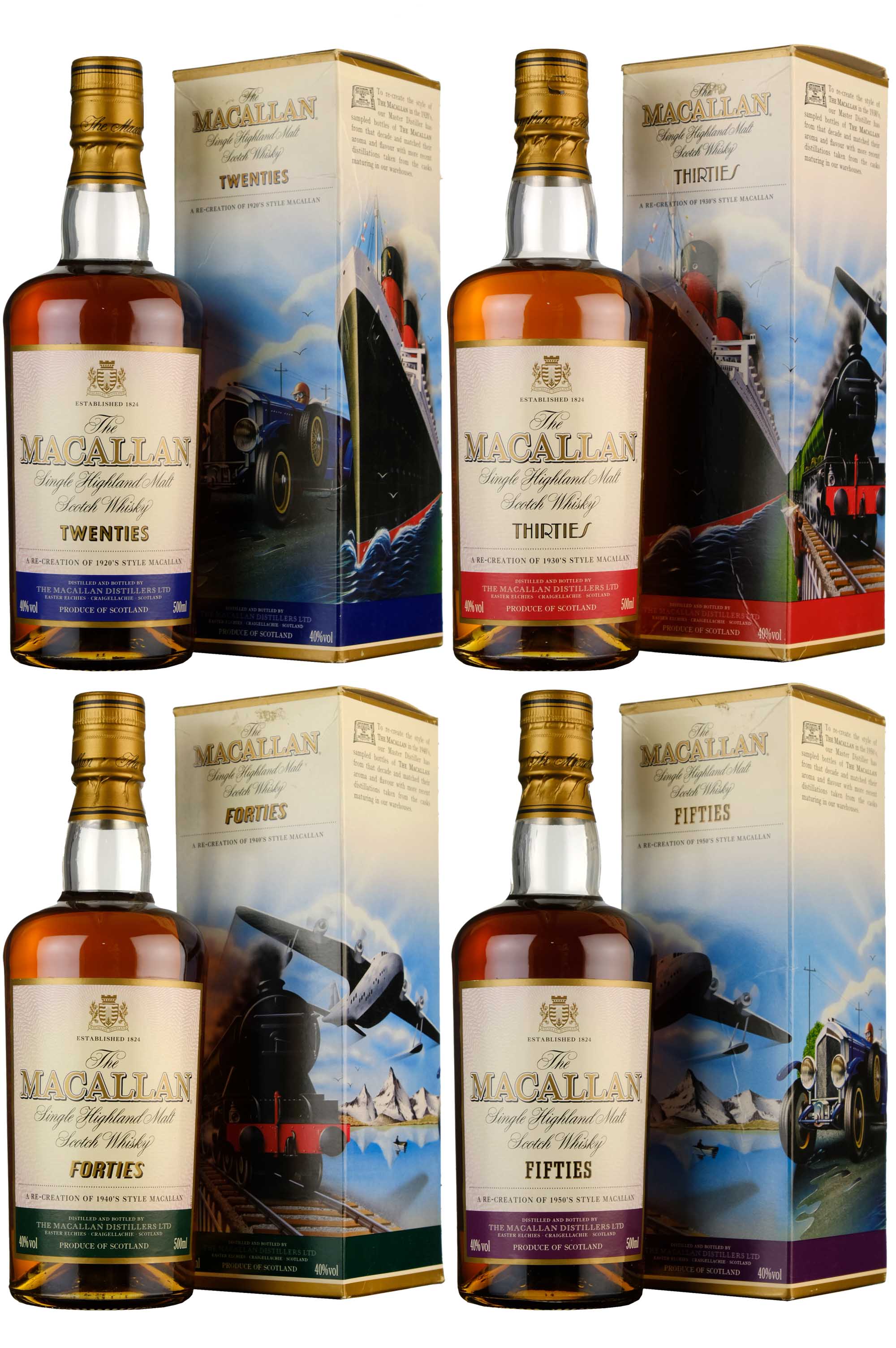 Macallan Decades Travel Series Full Set