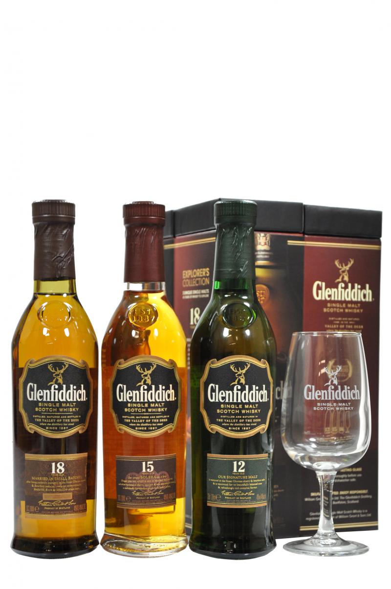 Glenfiddich Explorers Collection 3 x 20cl