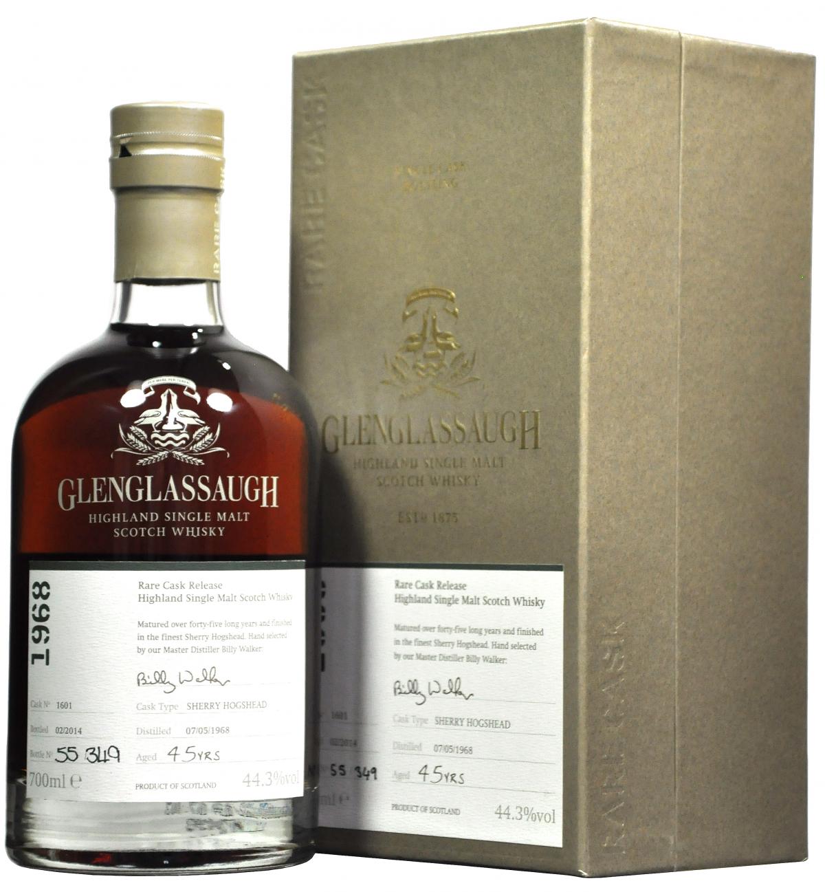 Glenglassaugh 1968-2014 | 45 Year Old | Single Cask 1601