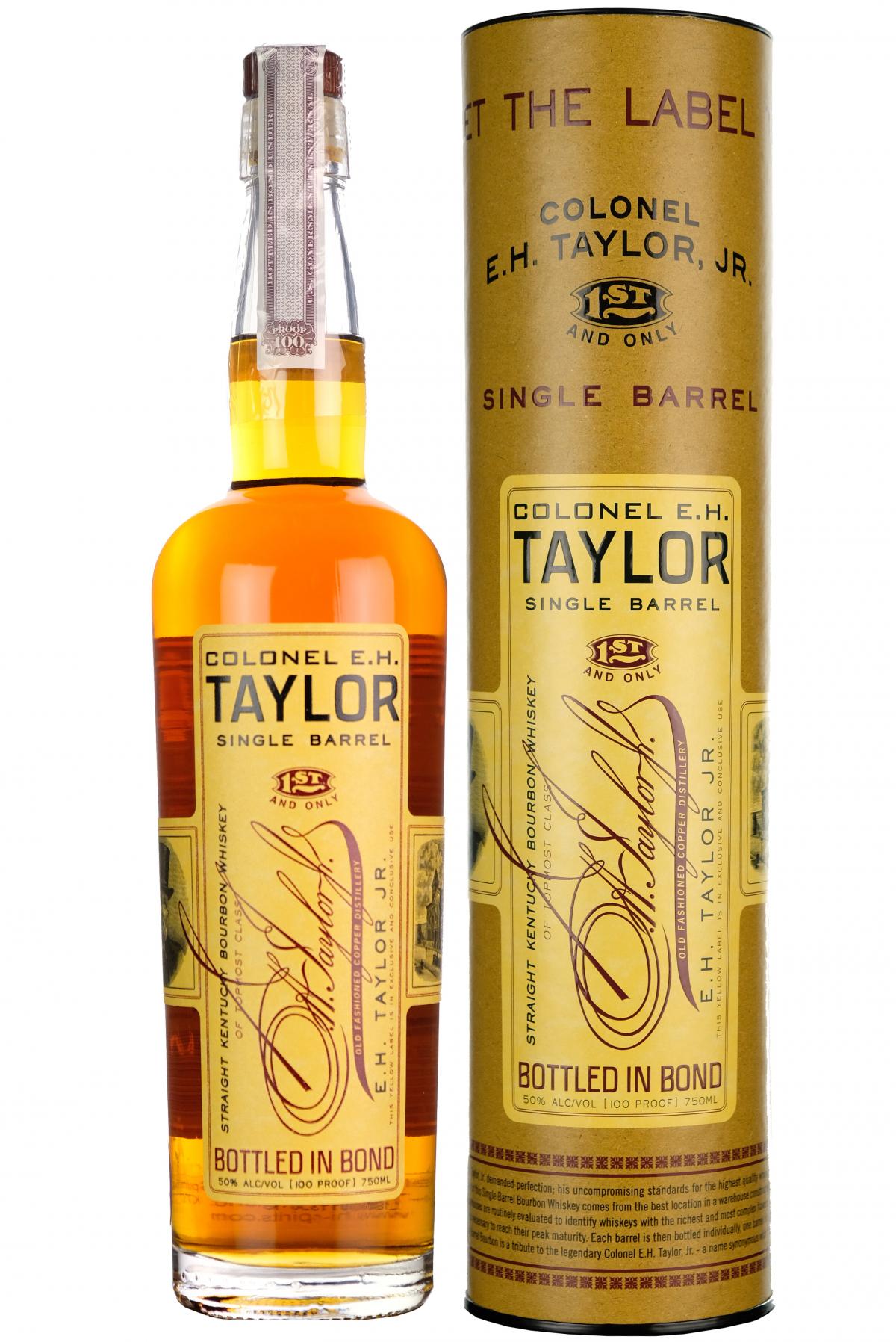 E.H. taylor single barrel, kentucky straight bourbon whiskey