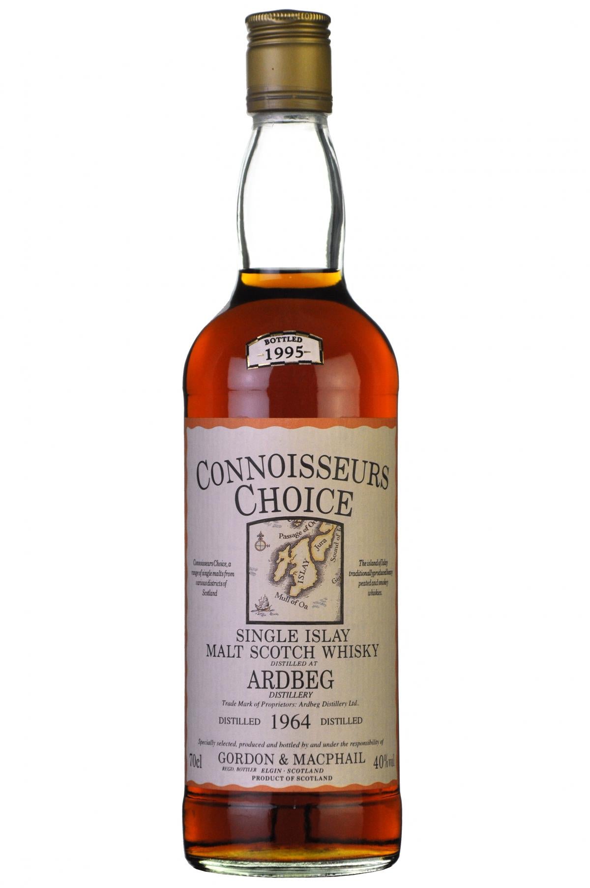 ardbeg 1964-1995, connoisseurs choice gordon and macphail, islay single malt scotch whisky
