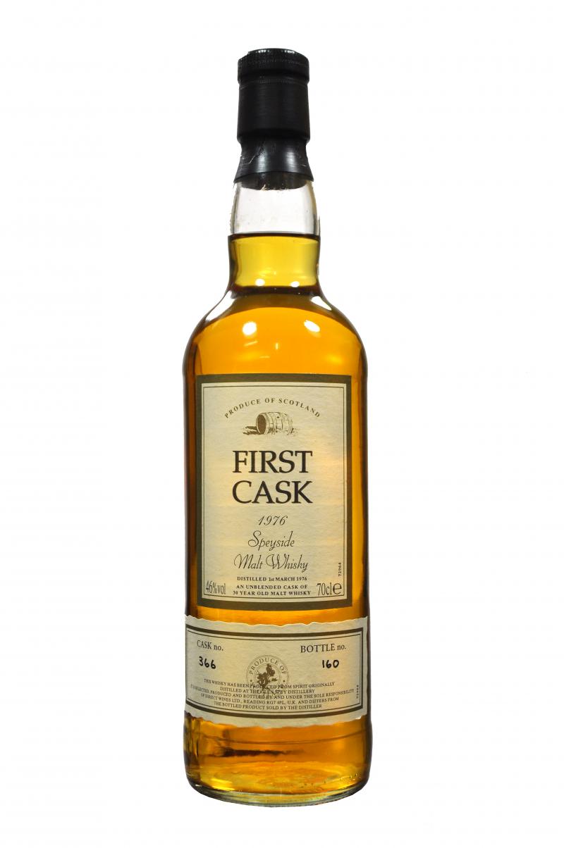 glen spey 1976, 30 year old, first cask 366, single malt scotch whisky