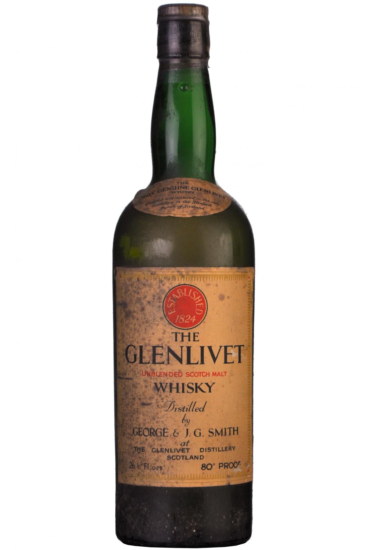 Glenlivet Unblended 1950s