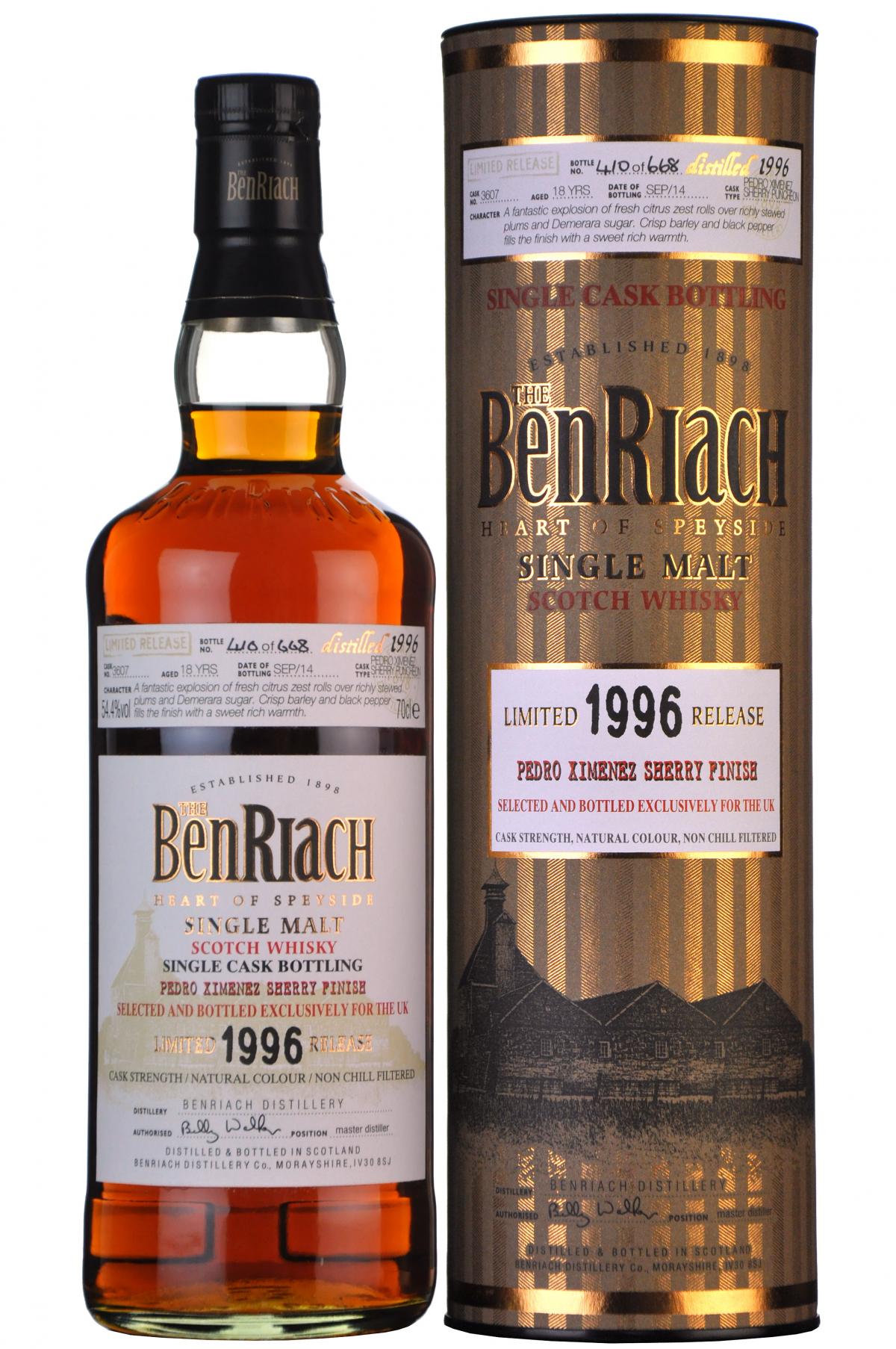 Benriach 1996-2014 | 18 Year Old Cask 3607 UK Exclusive