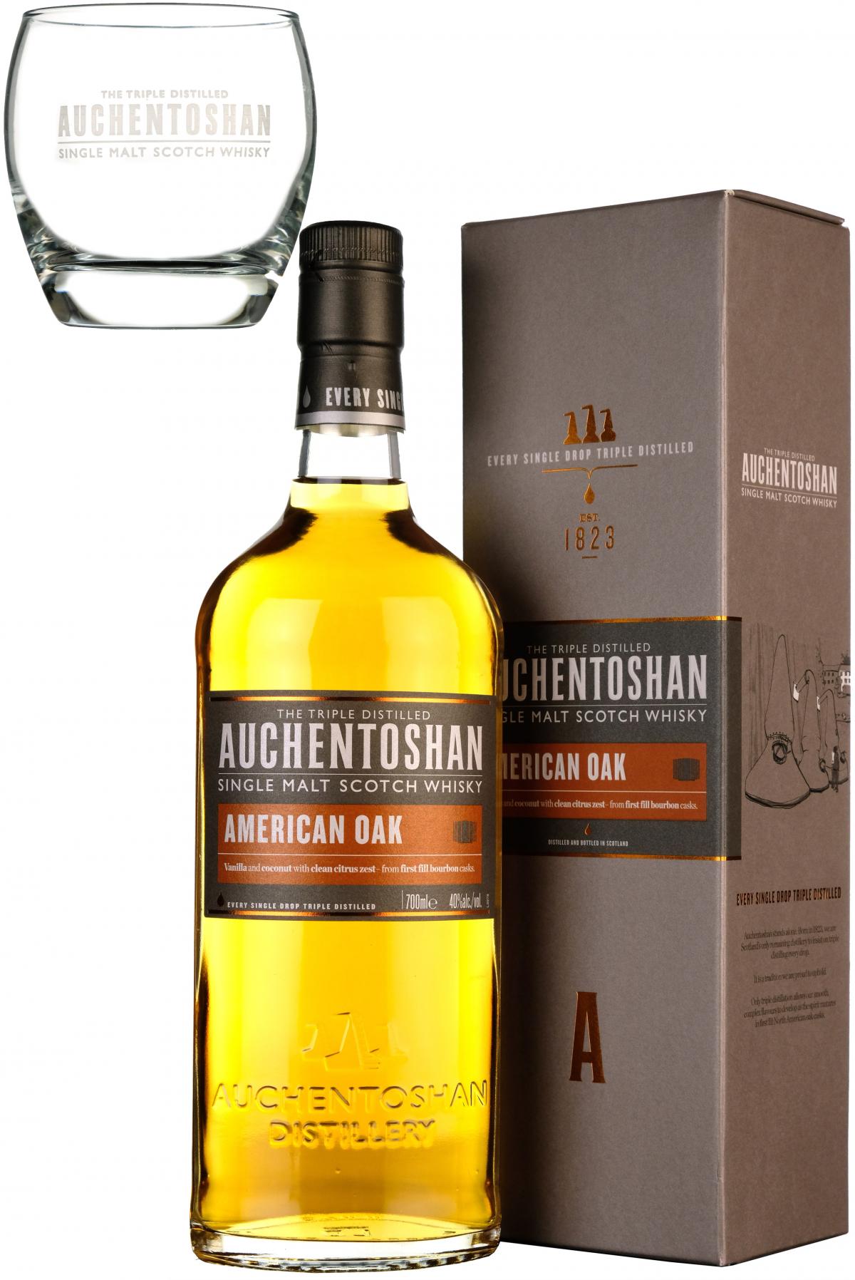 auchentoshan american oak, lowland single malt scotch whisky